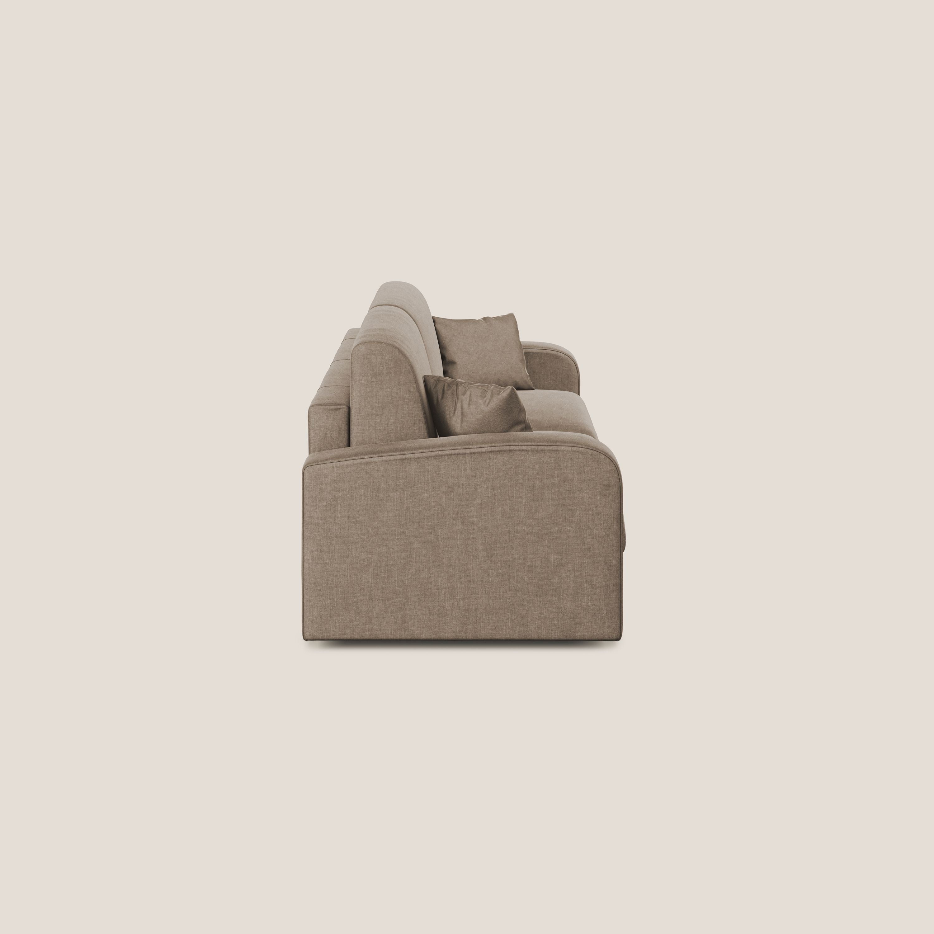 Lebron Divano letto matrimoniale in velluto morbido T01 marrone - divani.store