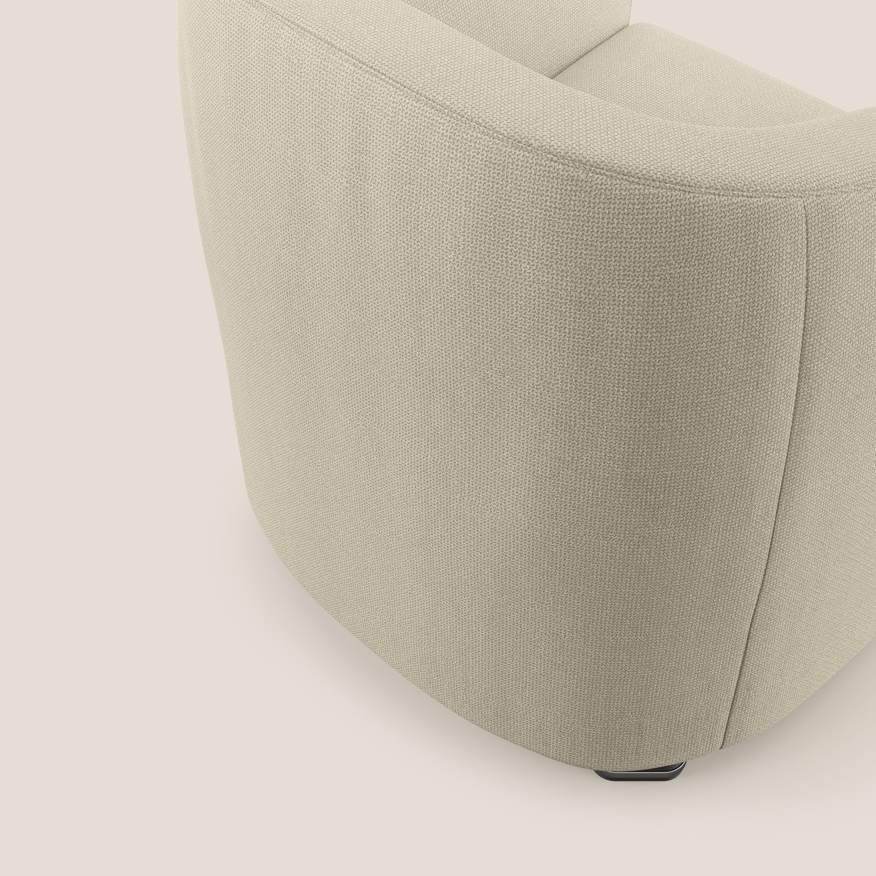 Cloe Poltroncina in tessuto smacchiabile con acqua QuickClean T08 panna - divani.store