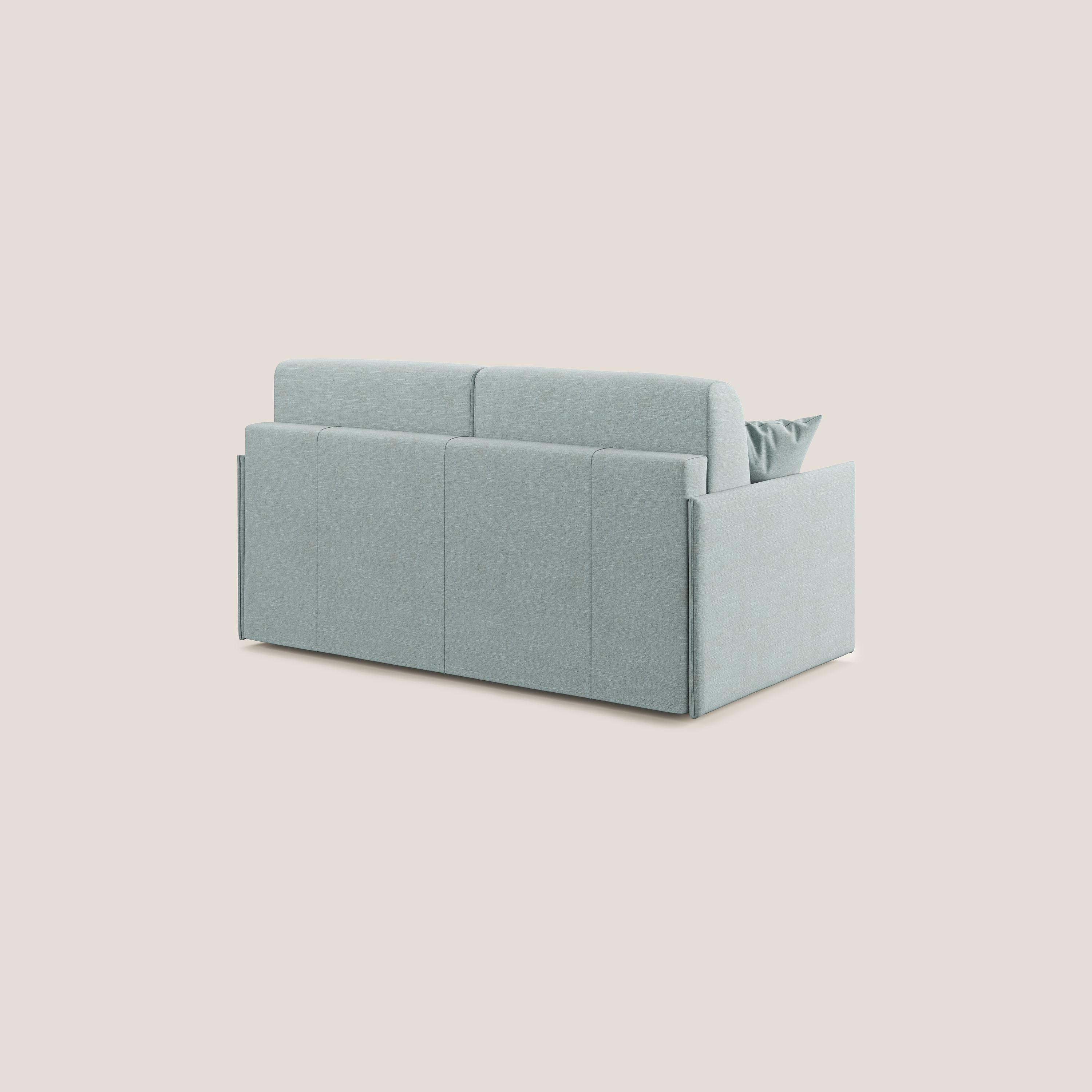 Evans Divano letto in tessuto Ecosostenibile azzurro - divani.store