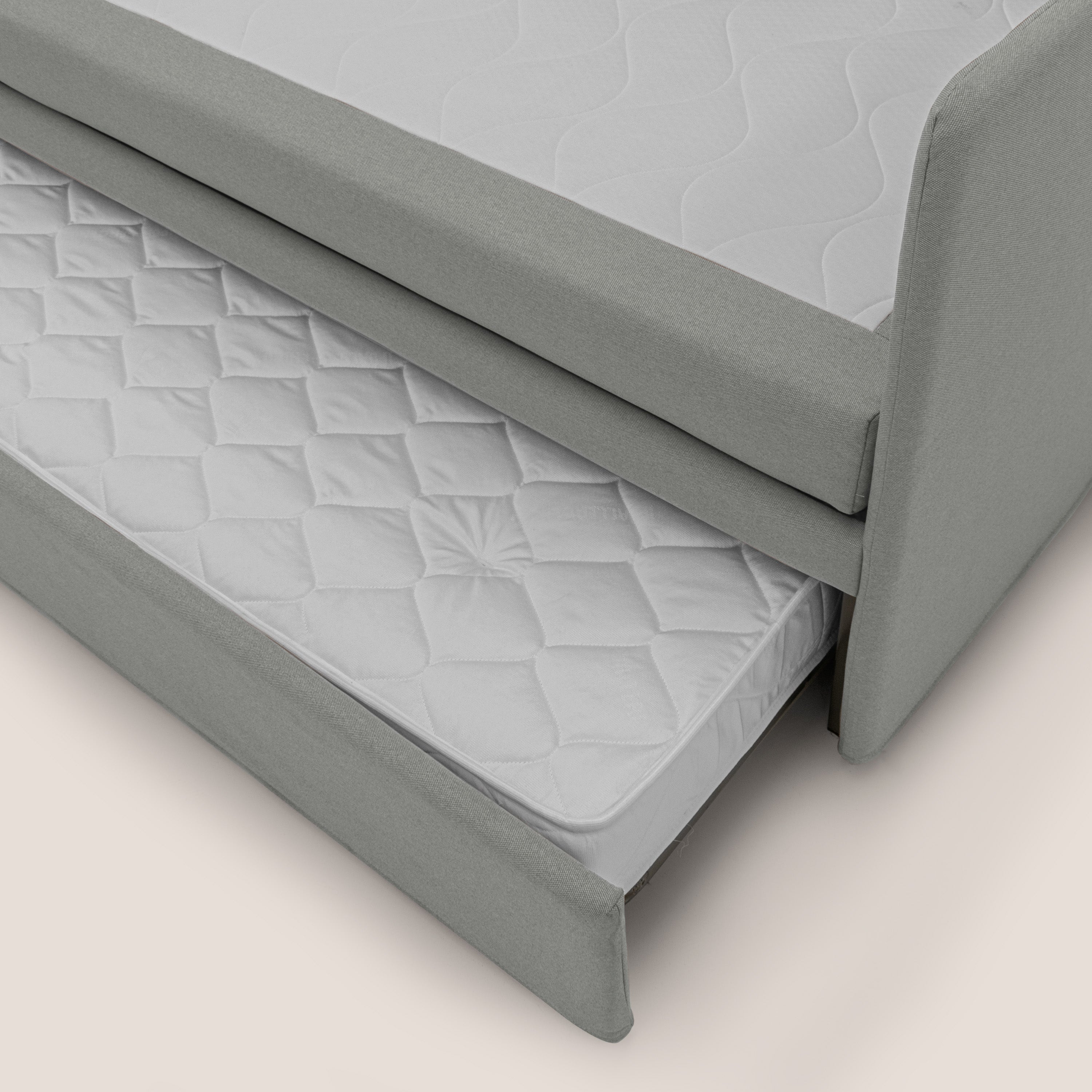 Nolo Divano duplex con doppio letto in tessuto simil cotone impermeabile T13 grigio - divani.store