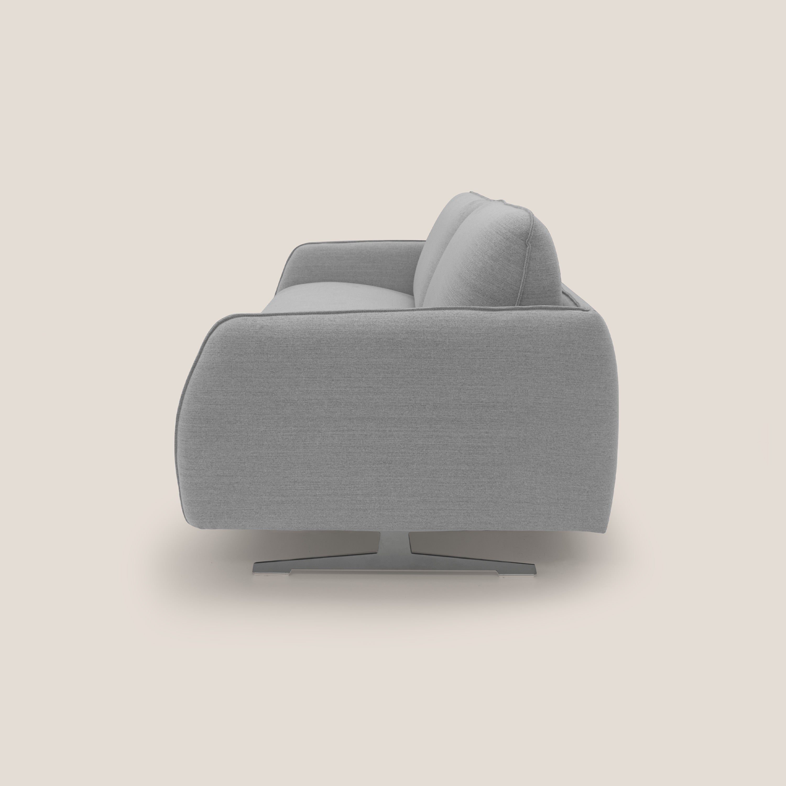 Texas Divano letto matrimoniale moderno in tessuto impermeabile T19 grigio - divani.store