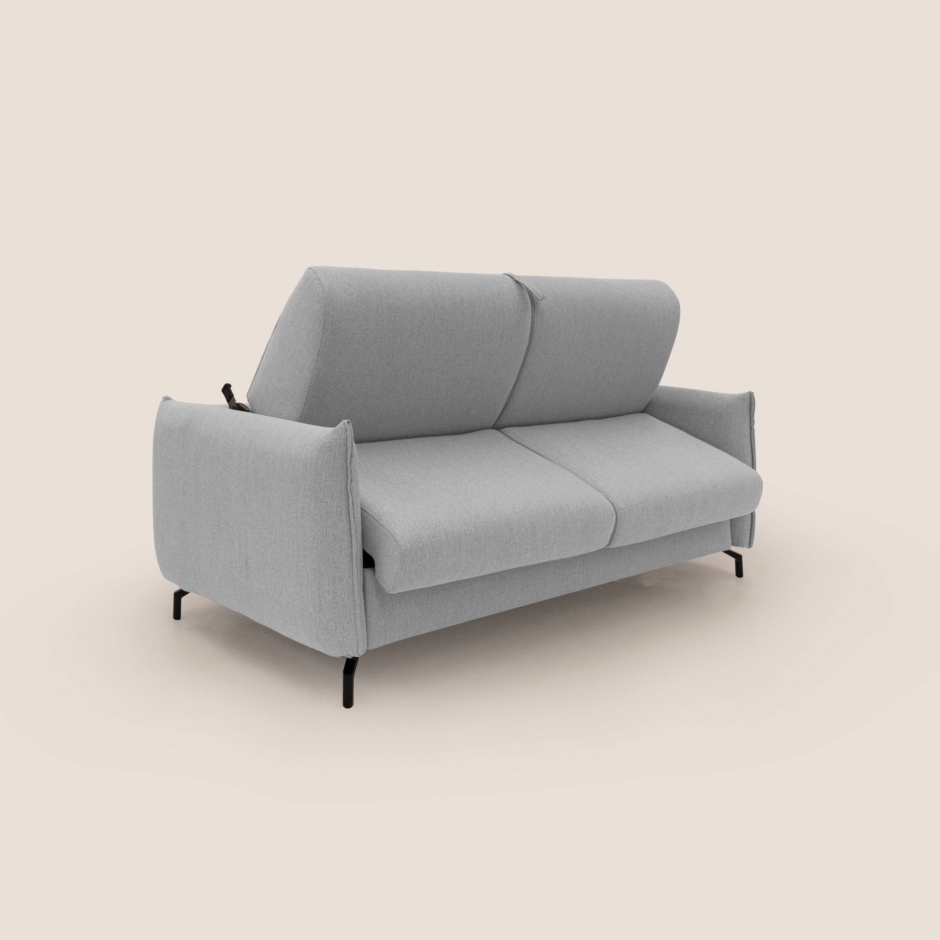 Scarlet divano letto in tessuto misto cotone impermeabile T19 grigio
