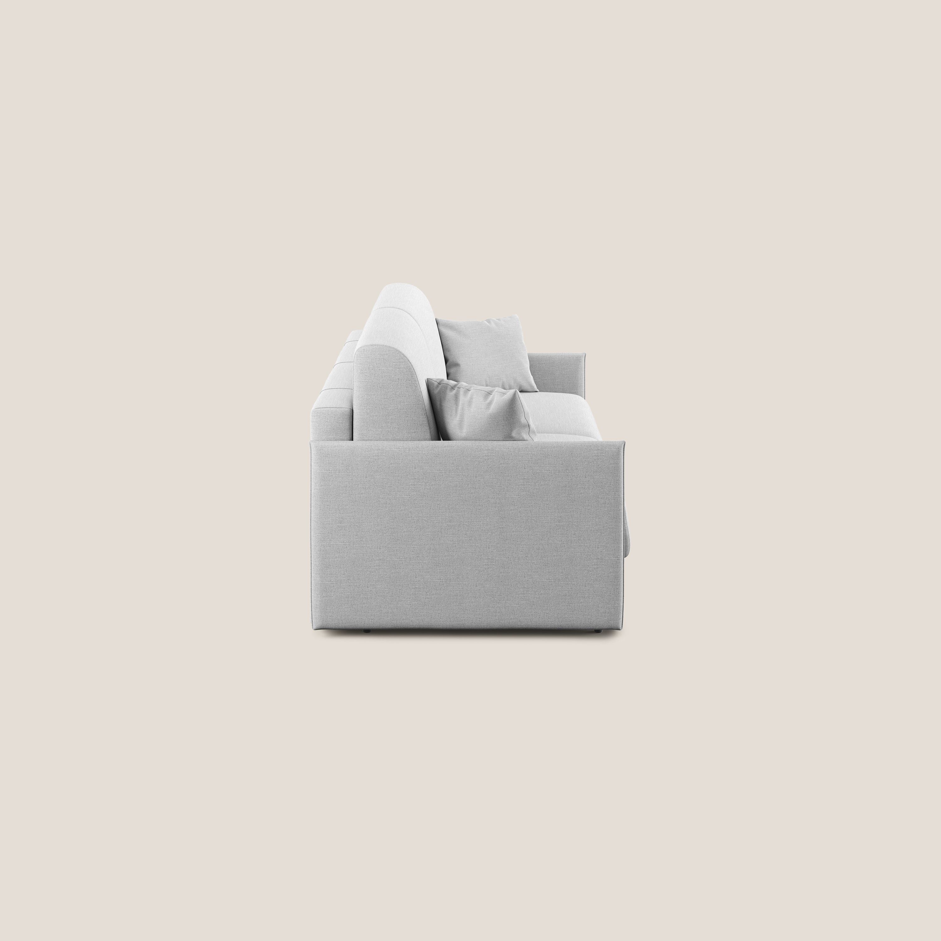 Evans Divano letto in tessuto Ecosostenibile grigio - divani.store