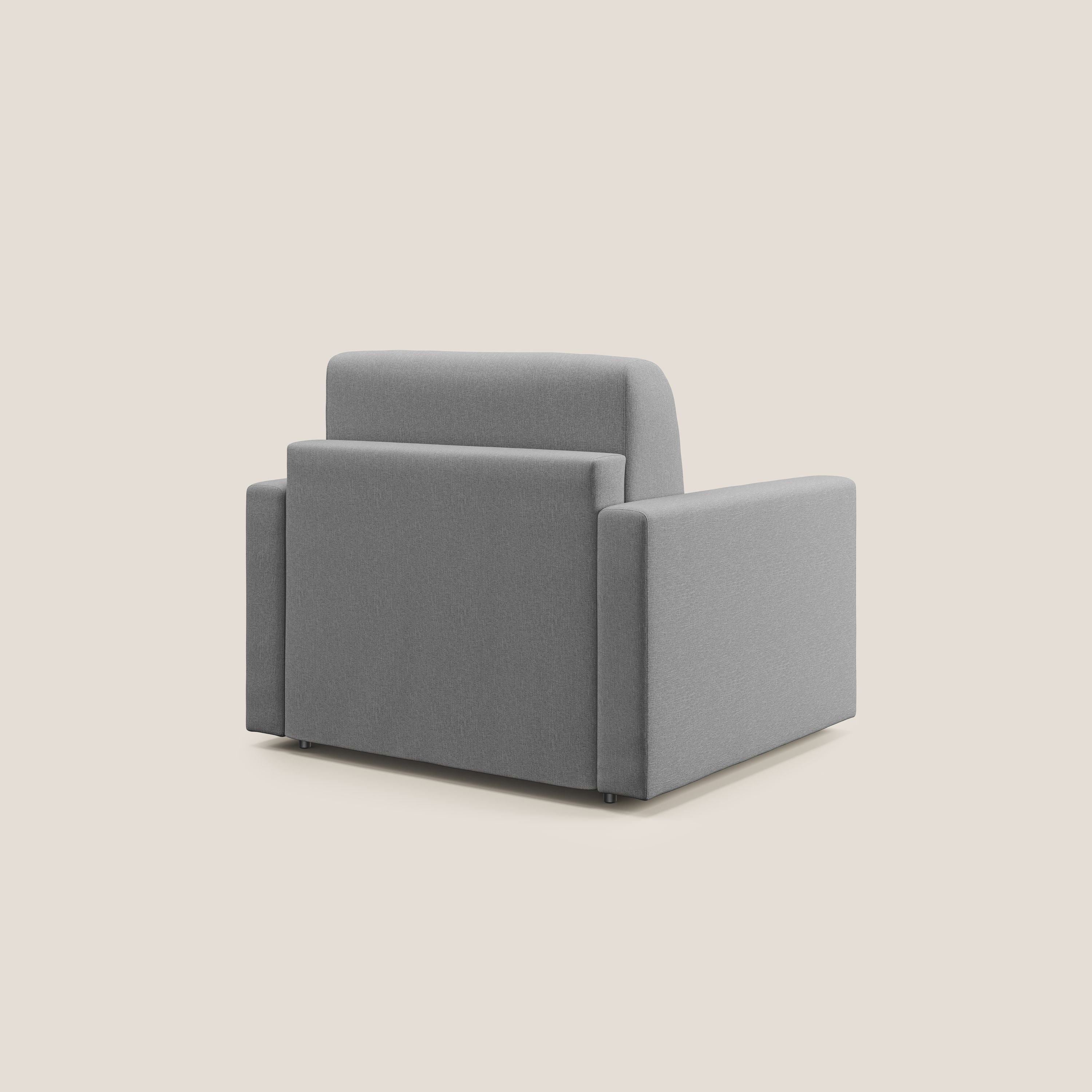 Chris poltrona letto in tessuto impermeabile T13 grigio - divani.store