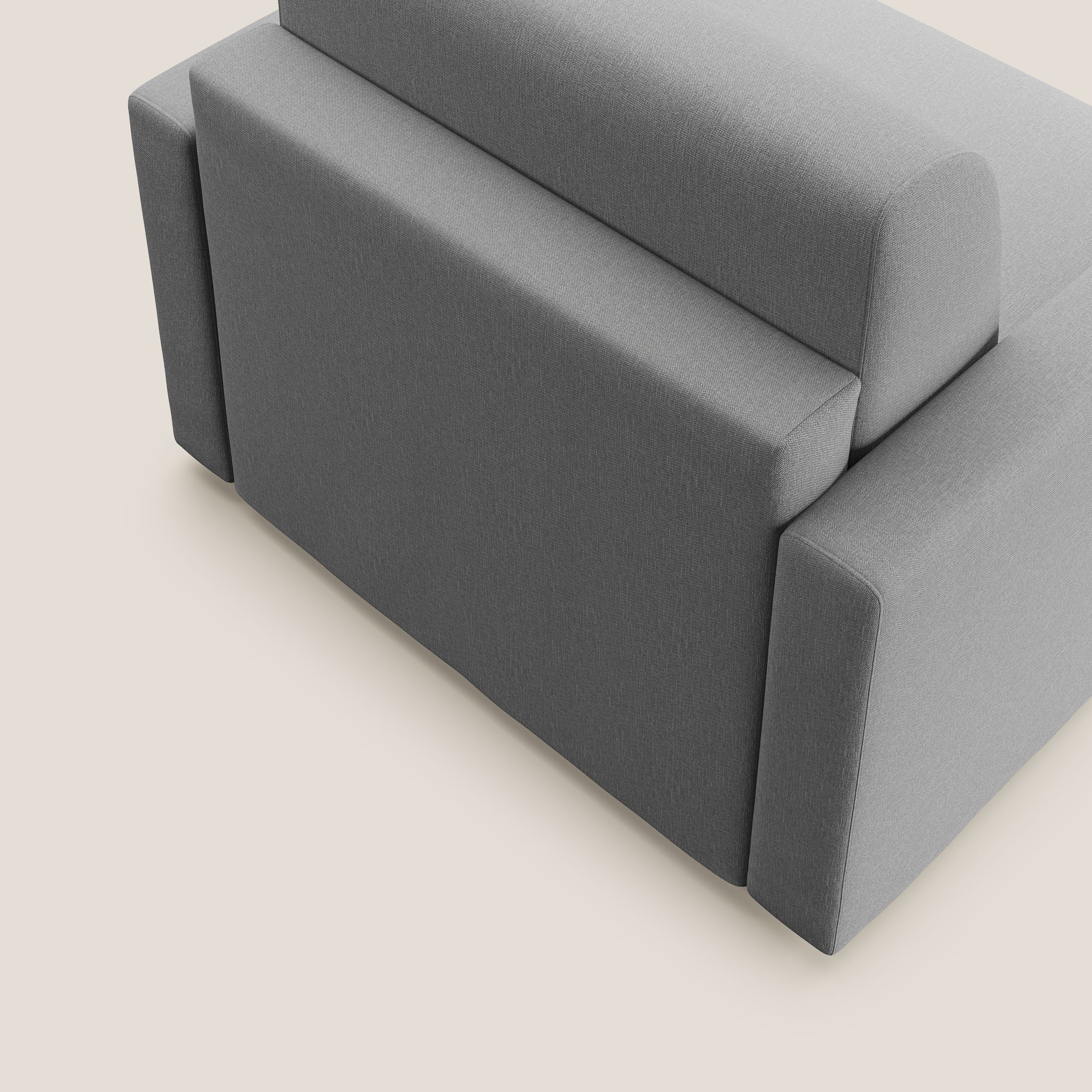 Chris poltrona letto in tessuto impermeabile T13 grigio - divani.store