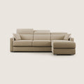 Amber divano letto angolare in tessuto smacchiabile T05 beige - divani.store