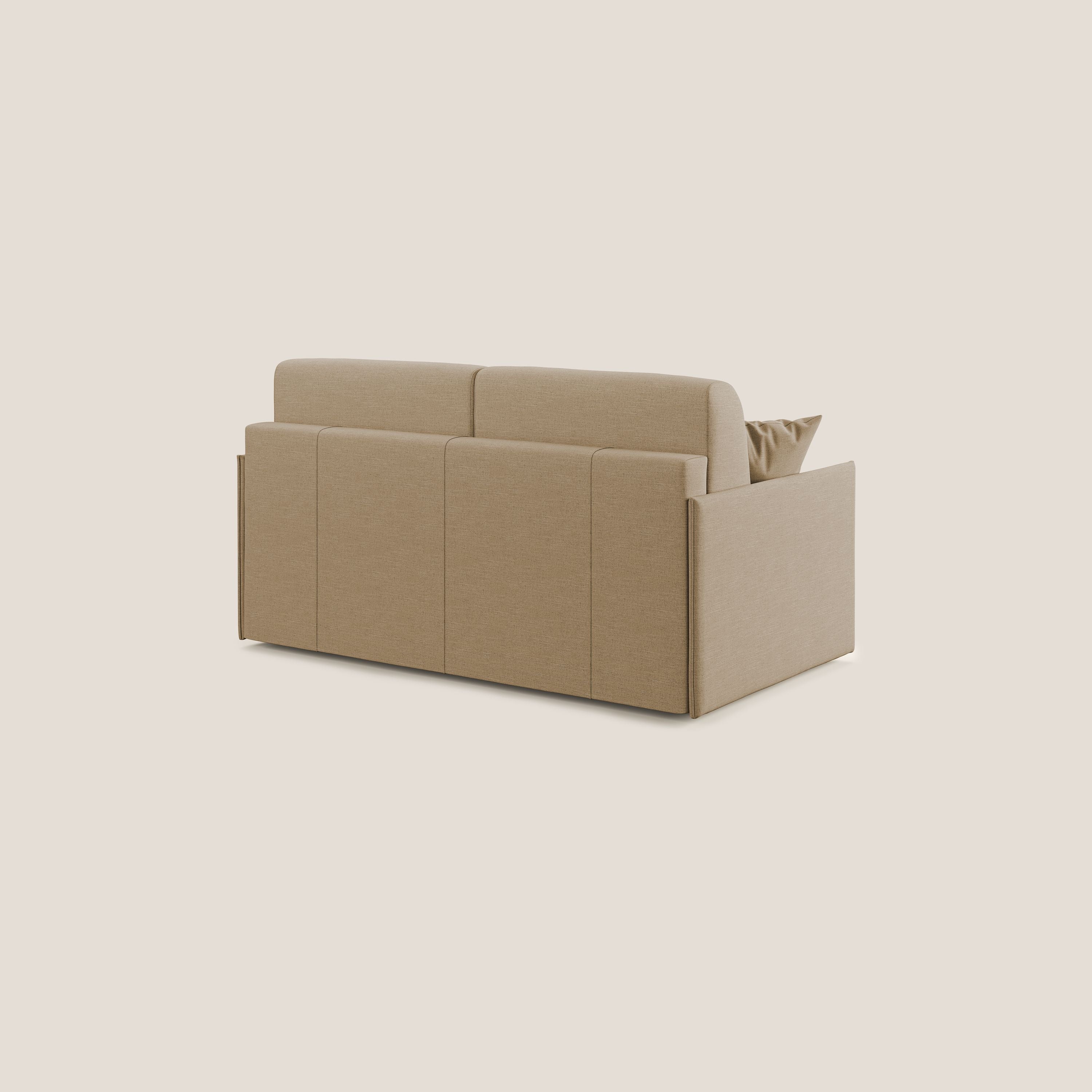 Evans Divano letto in tessuto Ecosostenibile beige - divani.store