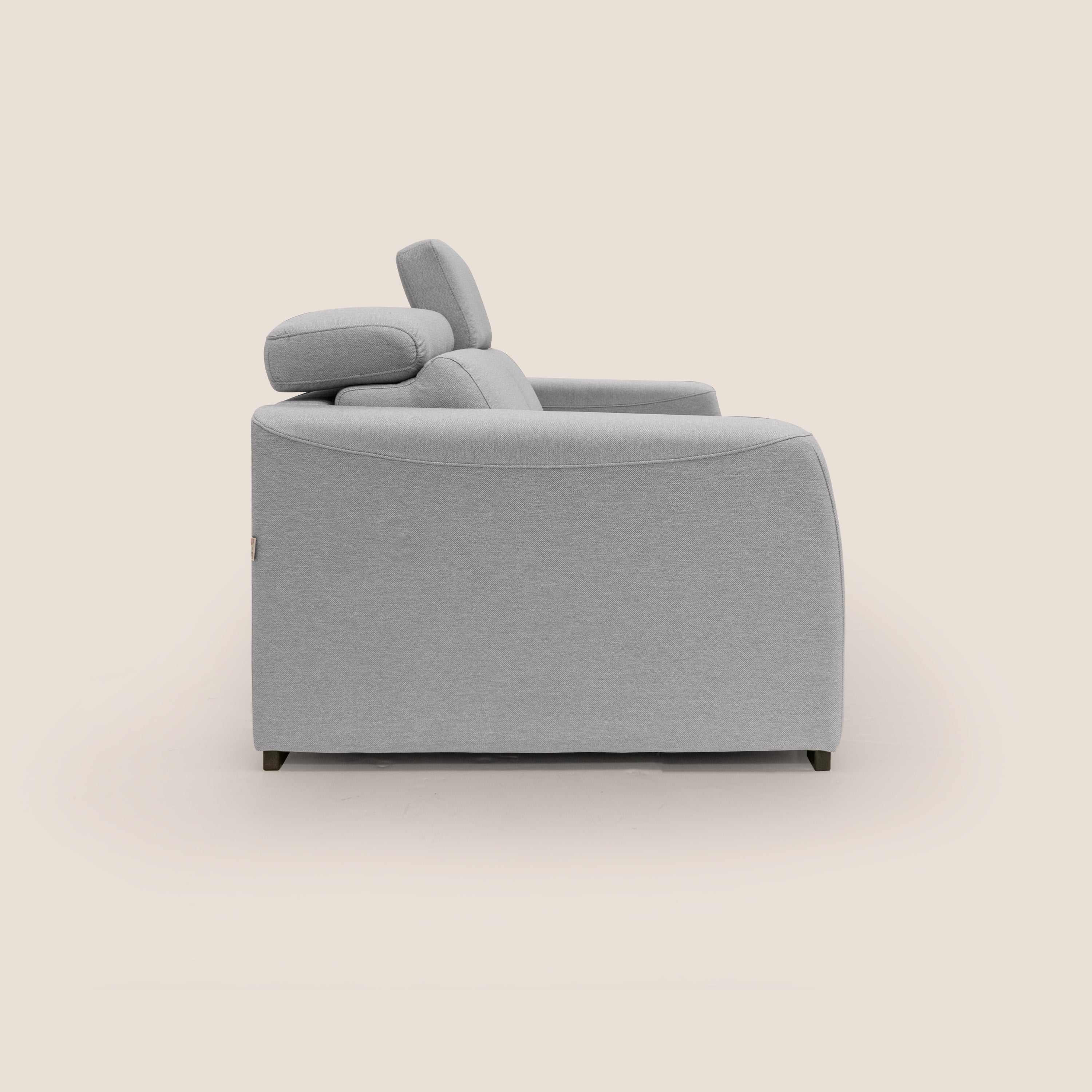 Poseidon divano letto + relax elettrico in tessuto smacchiabile impermeabile T05 grigio