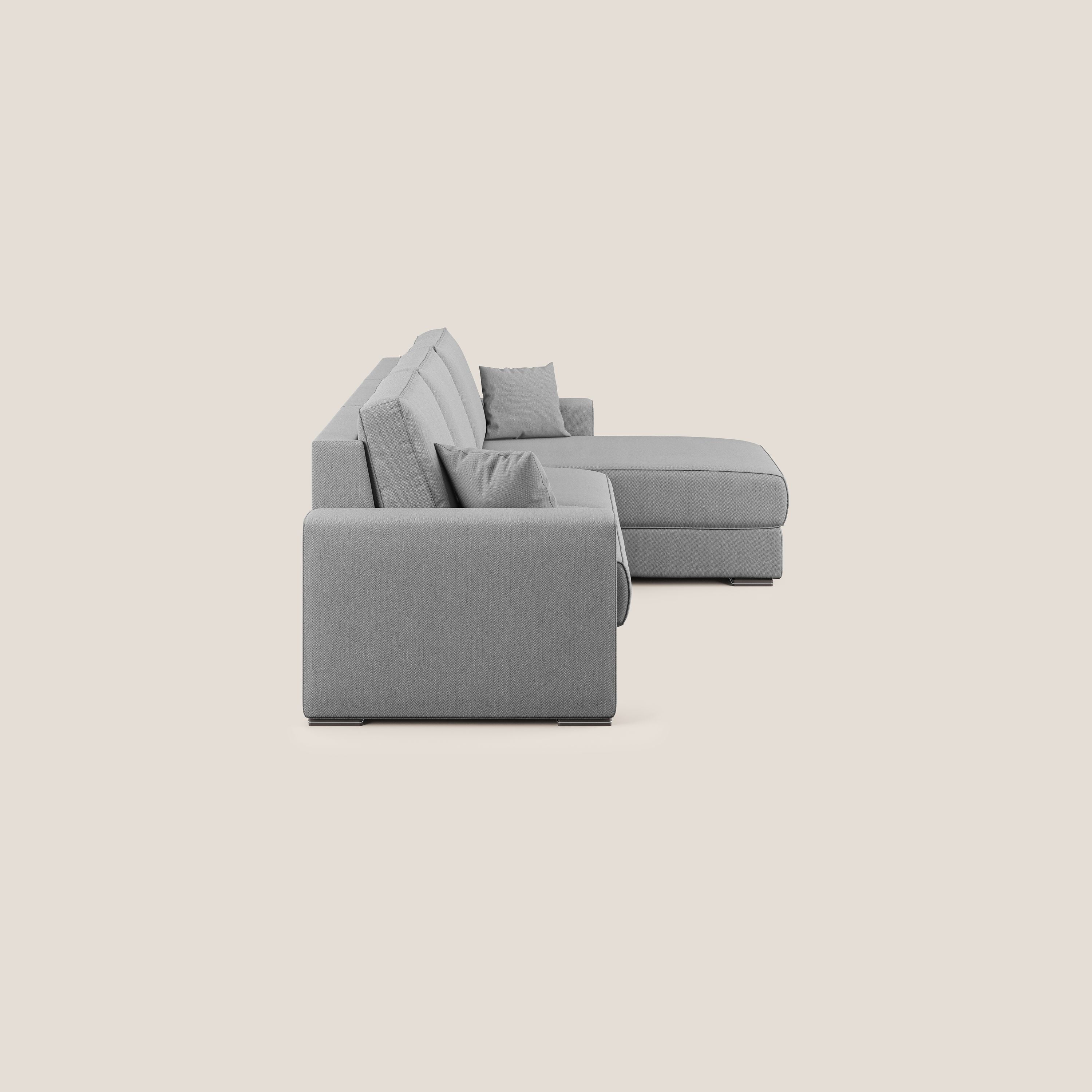 Dream Divano letto angolare in tessuto smacchiabile T05 grigio - divani.store
