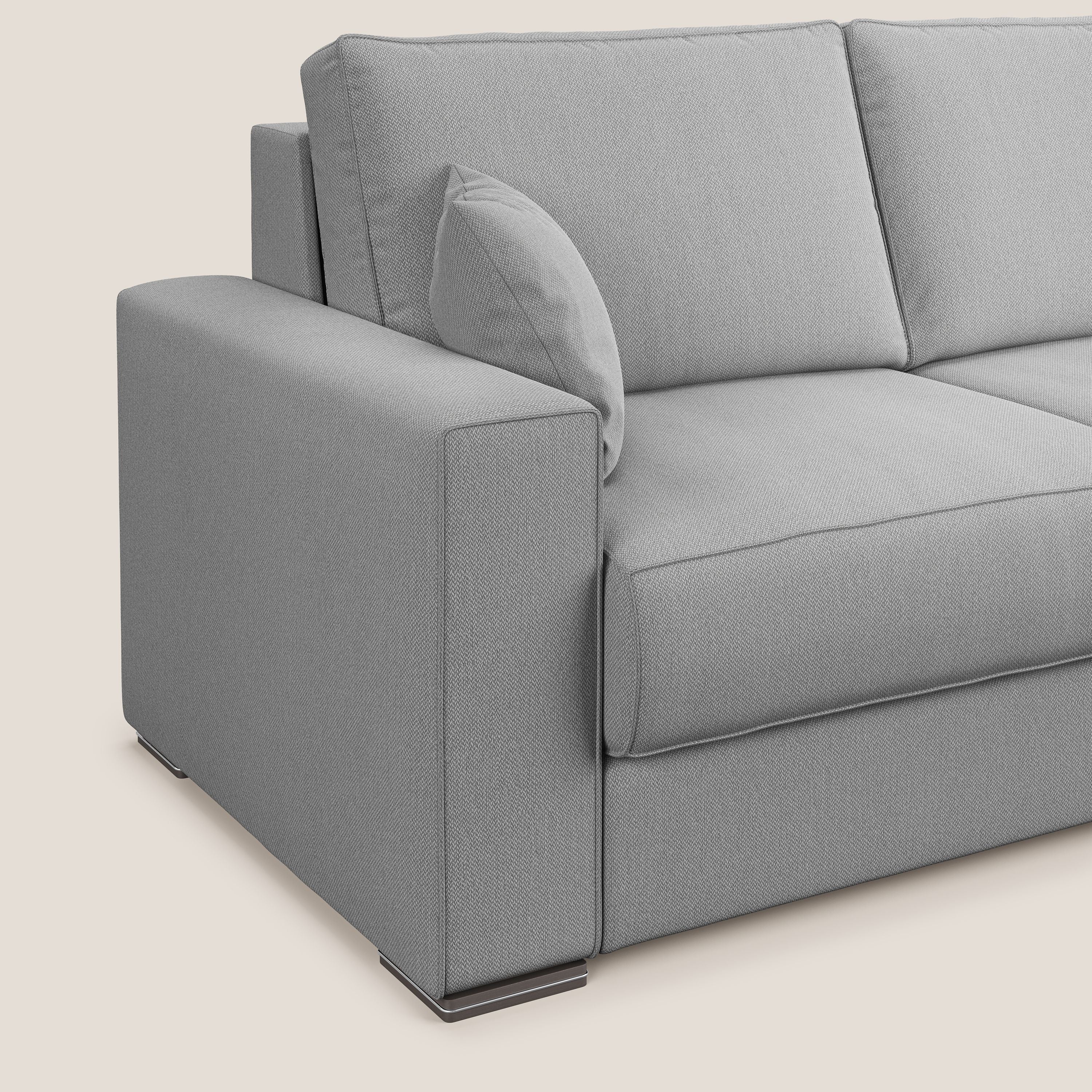 Dream Divano letto angolare in tessuto smacchiabile T05 grigio - divani.store