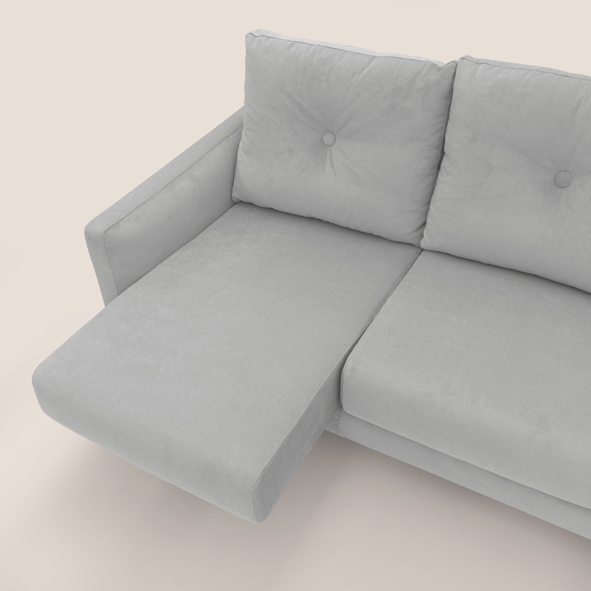 Matisse Divano angolare con sedute scorrevoli in tessuto morbido smacchiabile T17 - divani.store