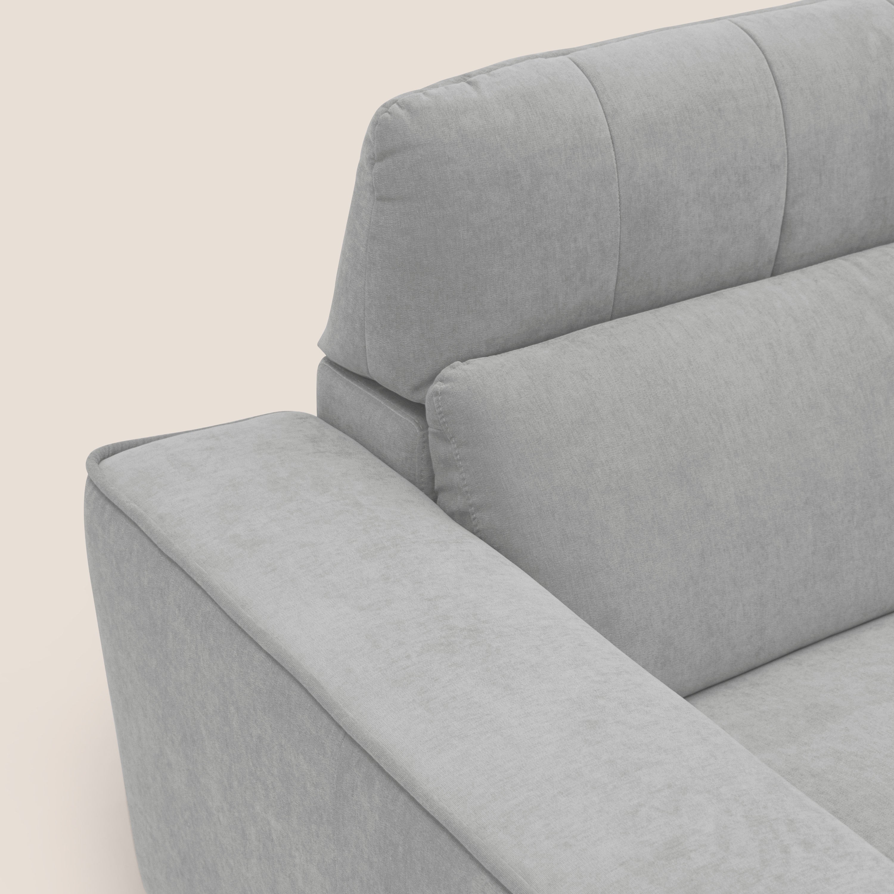 Clark Divano modulare con opzione relax elettrico in tessuto smacchiabile impermeabile T17 grigio - divani.store