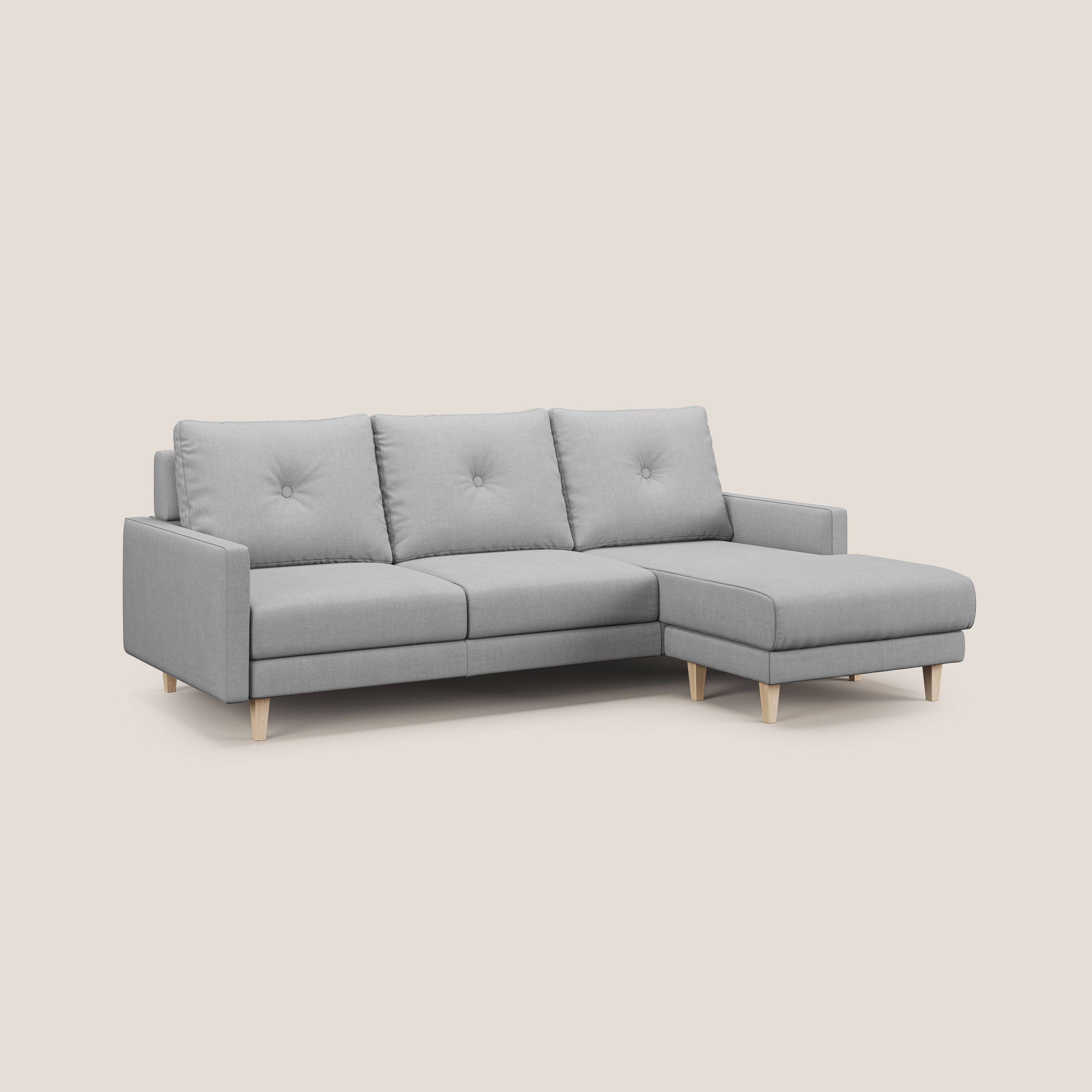 Matisse Divano angolare con sedute scorrevoli in tessuto morbido smacchiabile T17 - divani.store