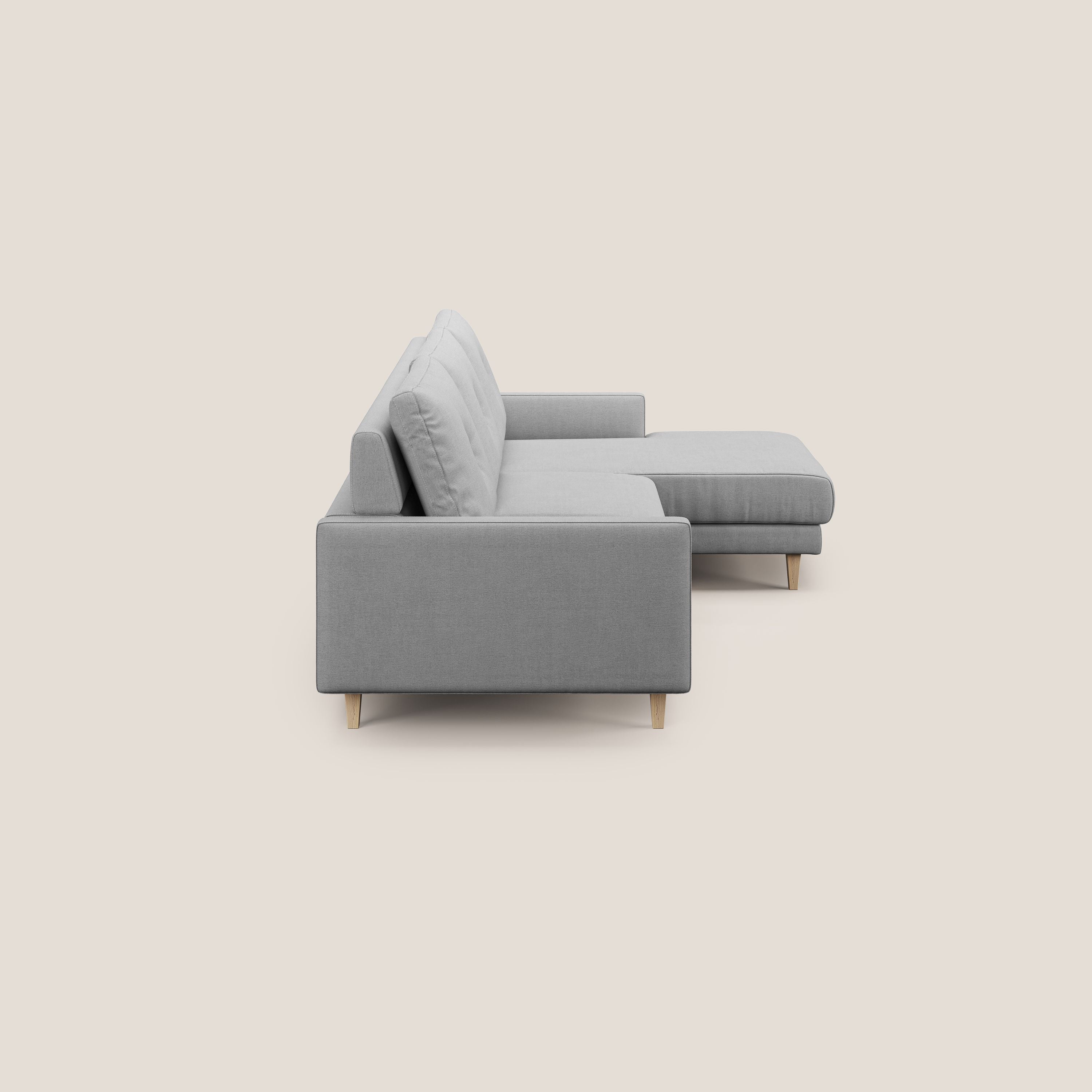Matisse Divano angolare con sedute scorrevoli in tessuto morbido smacchiabile T17 - divani.store