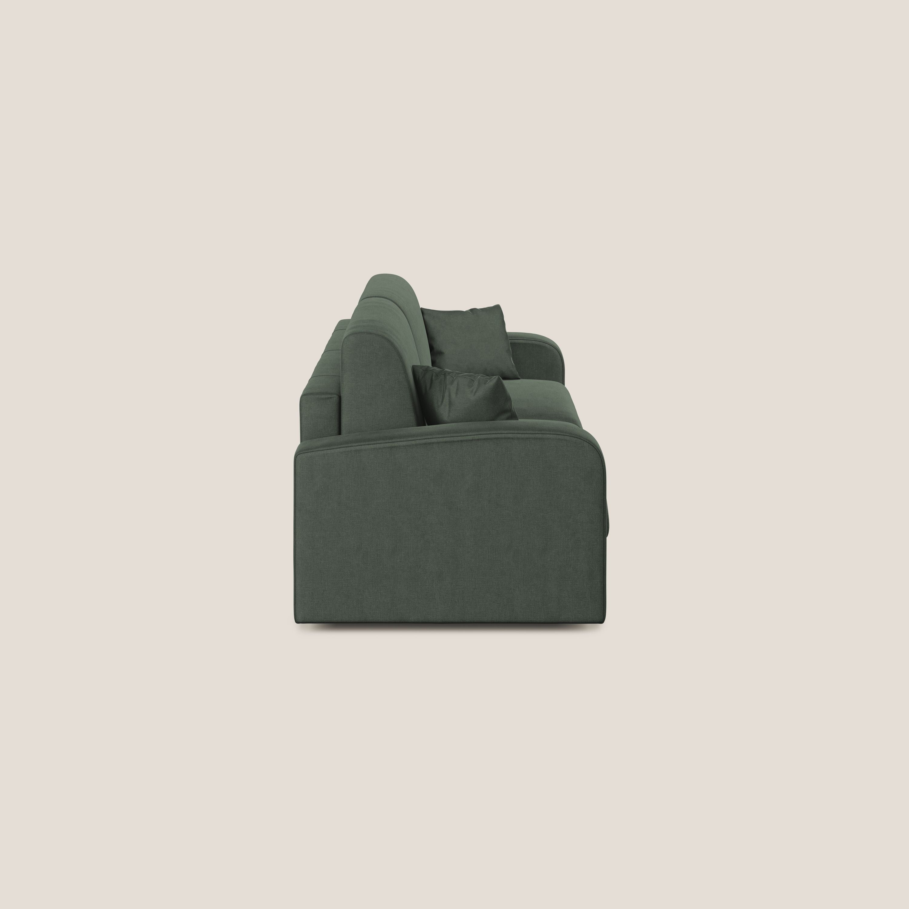 Lebron Divano letto matrimoniale in velluto morbido T01 verde - divani.store