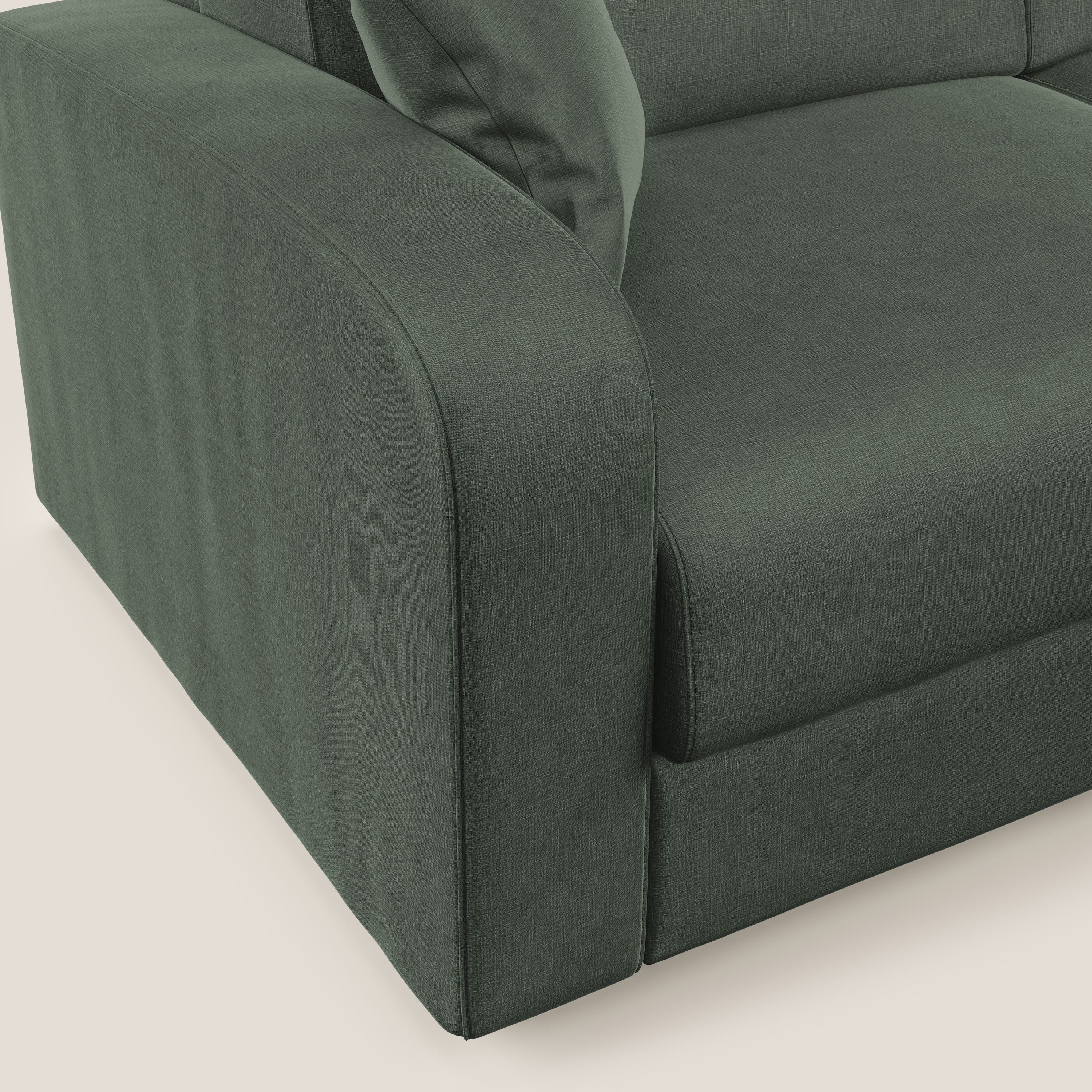 Lebron Divano letto matrimoniale in velluto morbido T01 verde - divani.store