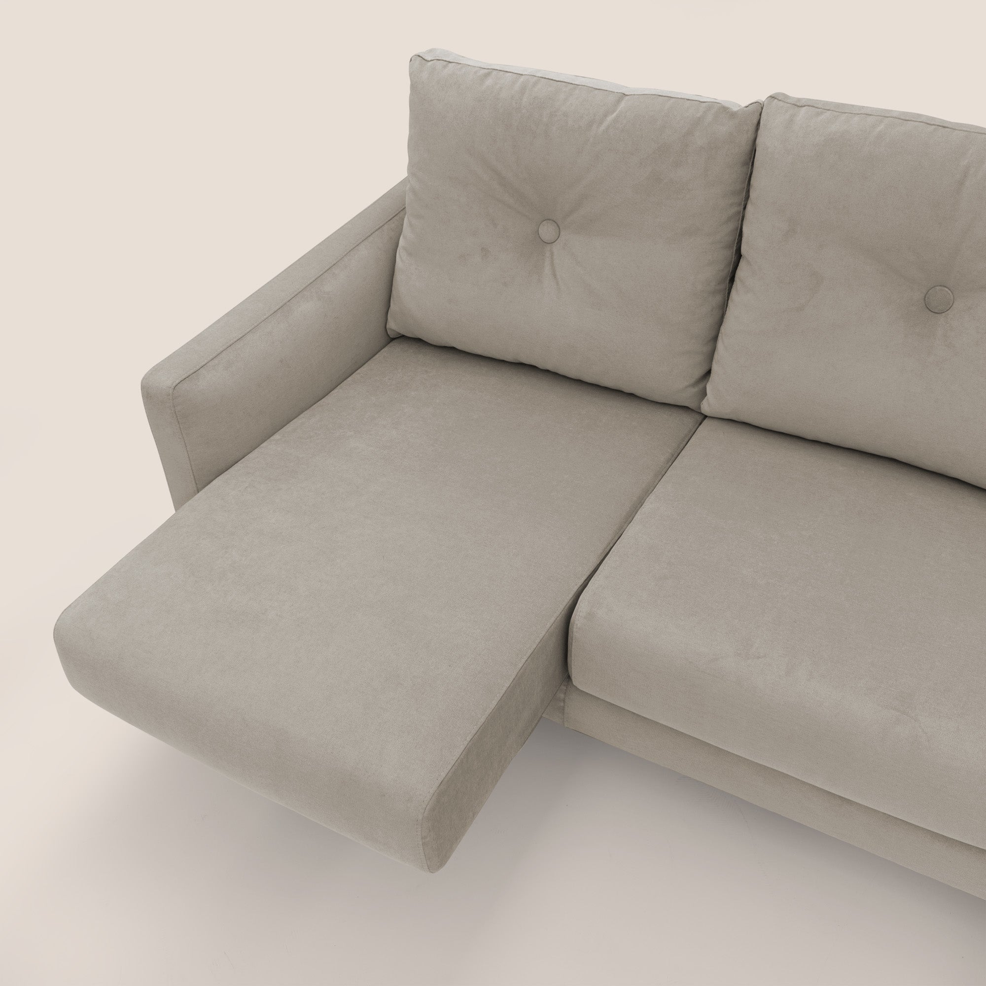 Matisse Divano angolare con sedute scorrevoli in tessuto morbido smacchiabile T17 - divani.store