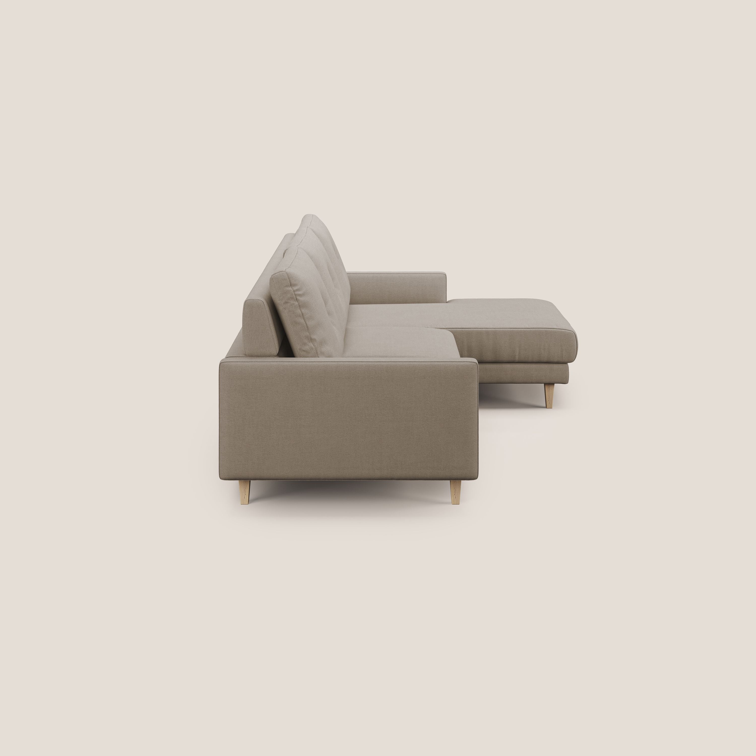 Matisse Divano angolare con sedute scorrevoli in tessuto morbido smacchiabile T17 - divani.store