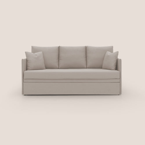 Brera Divano duplex con doppio letto in tessuto simil cotone impermeabile T13 panna - divani.store