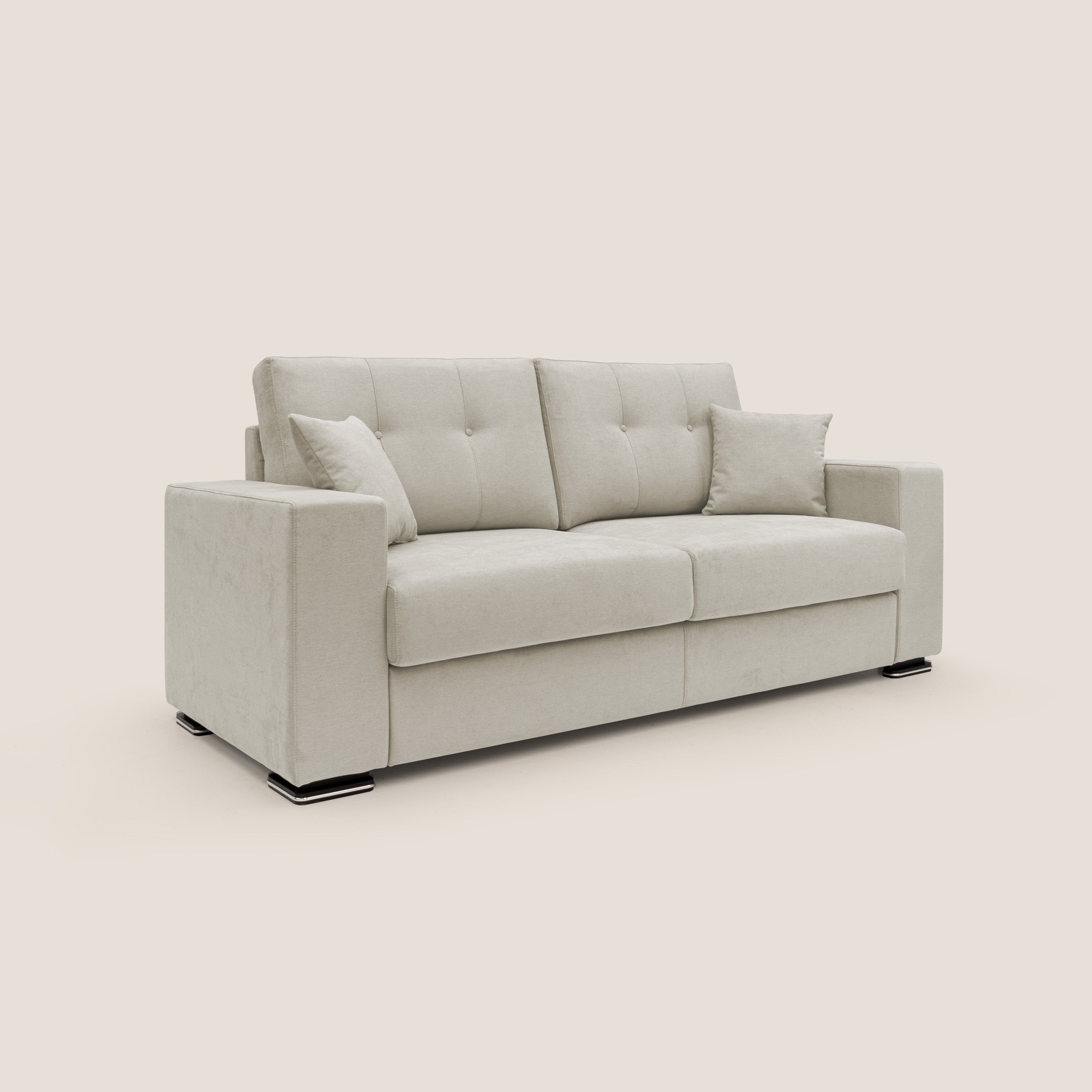Giove divano in morbido tessuto impermeabile T02 panna - divani.store