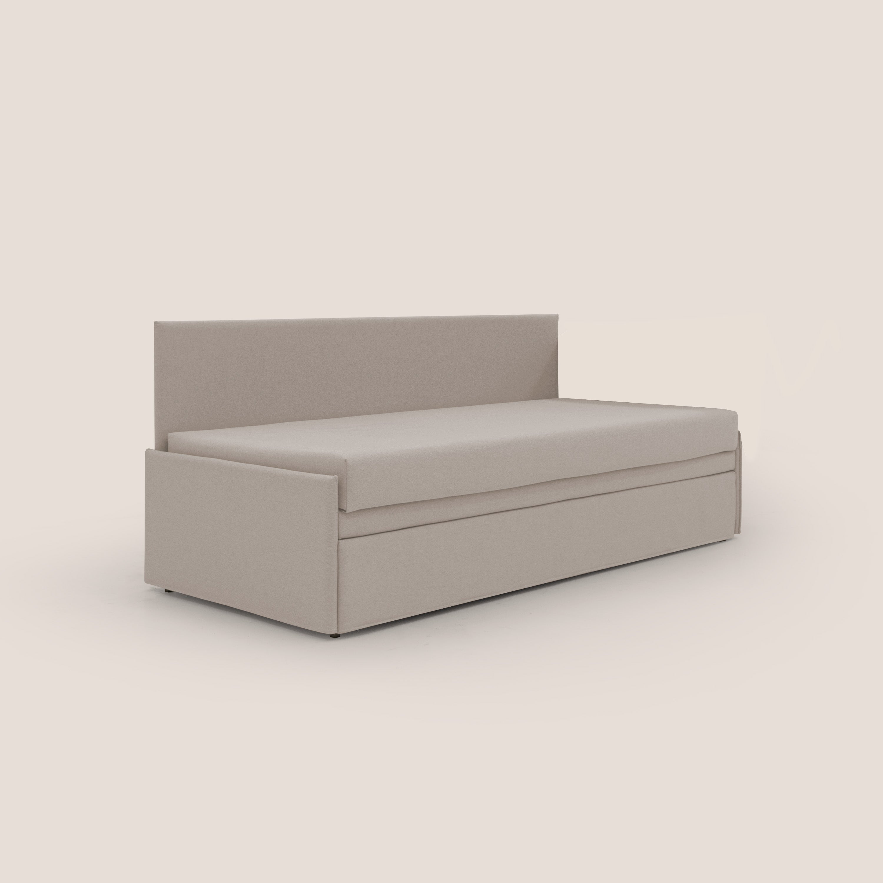 Naviglio Divano duplex con doppio letto in tessuto simil cotone impermeabile T13 panna - divani.store