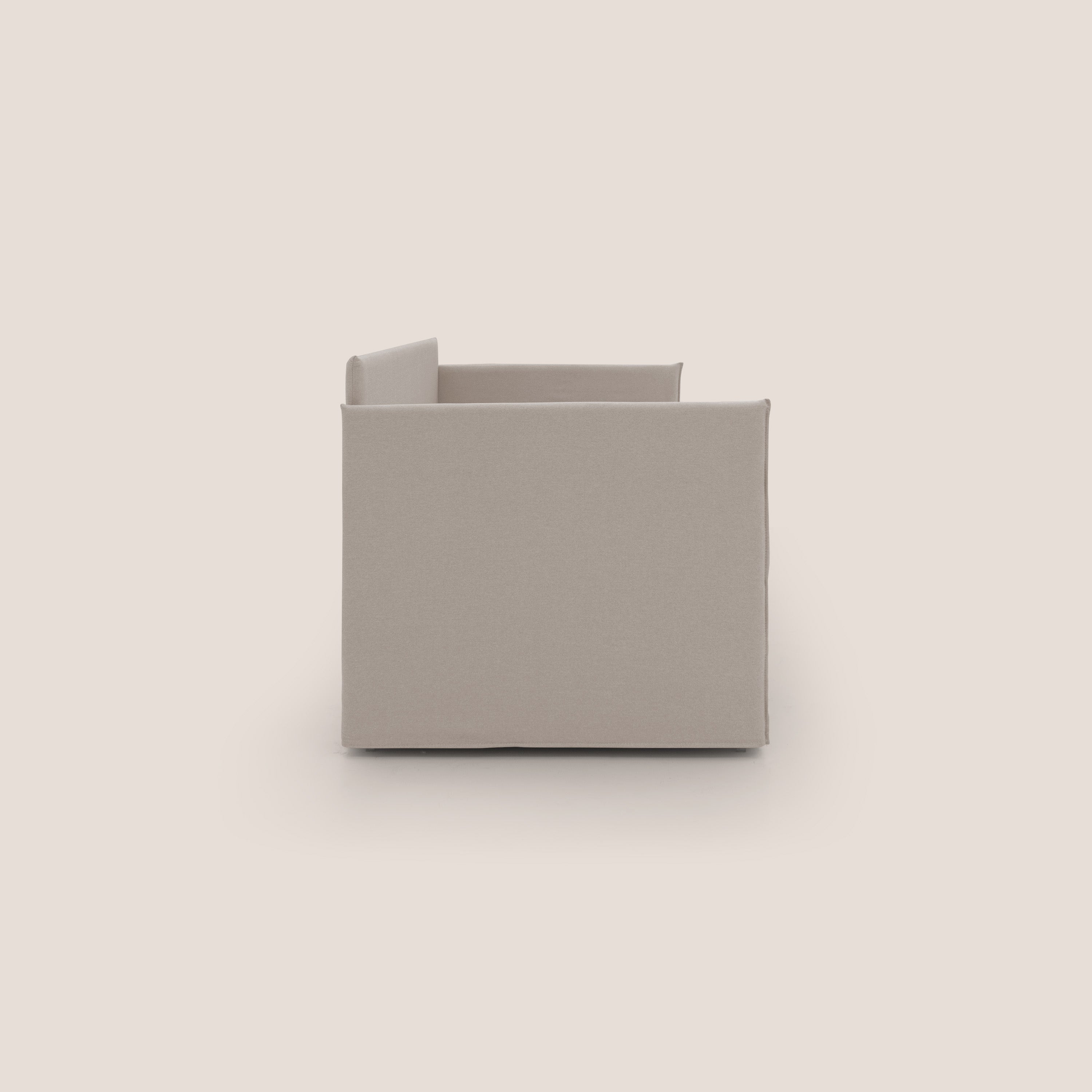 Brenta Divano duplex con doppio letto in tessuto simil cotone impermeabile T13 panna - divani.store