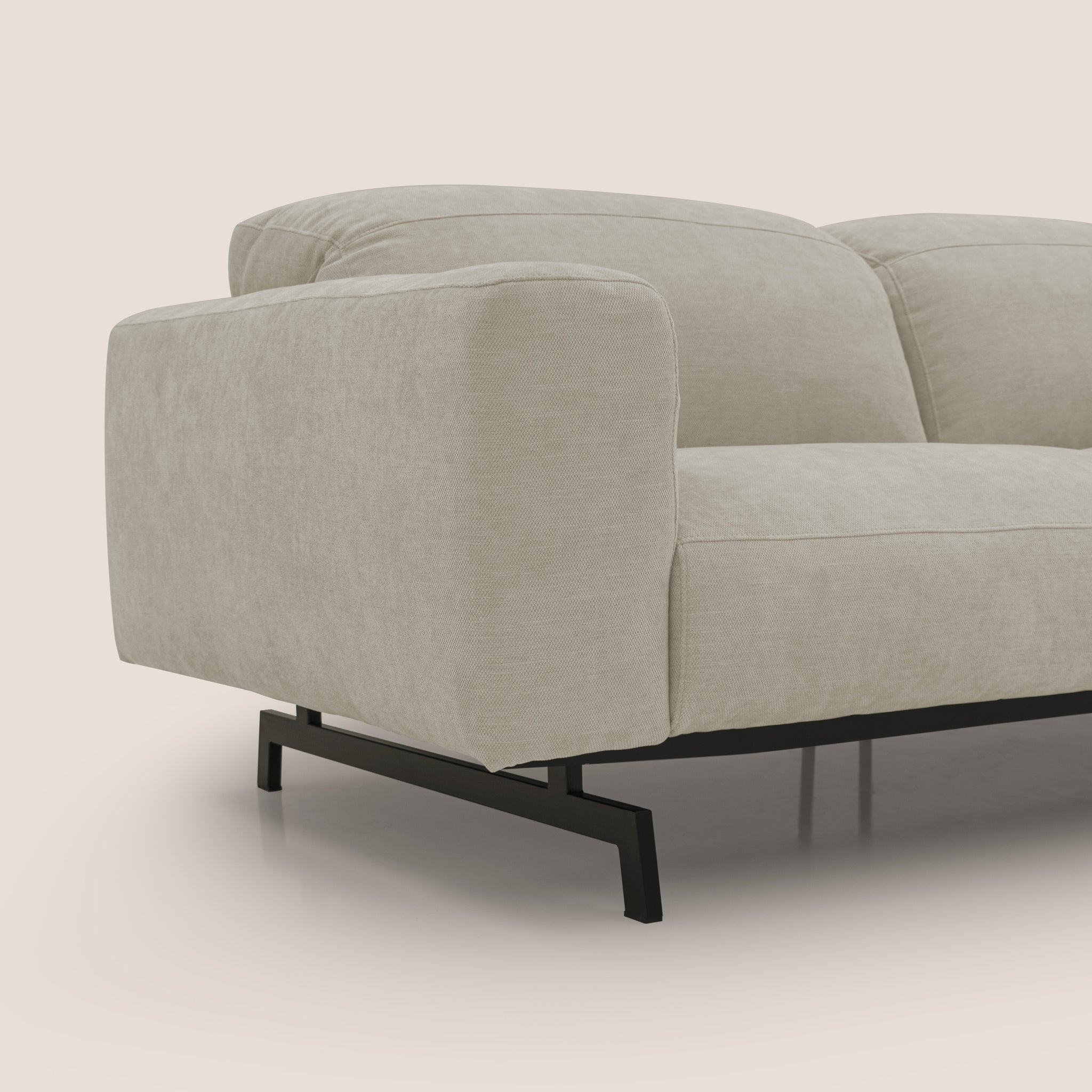 Sakura divano in piuma d'oca modulare componibile in morbido tessuto fiammato impermeabile T14