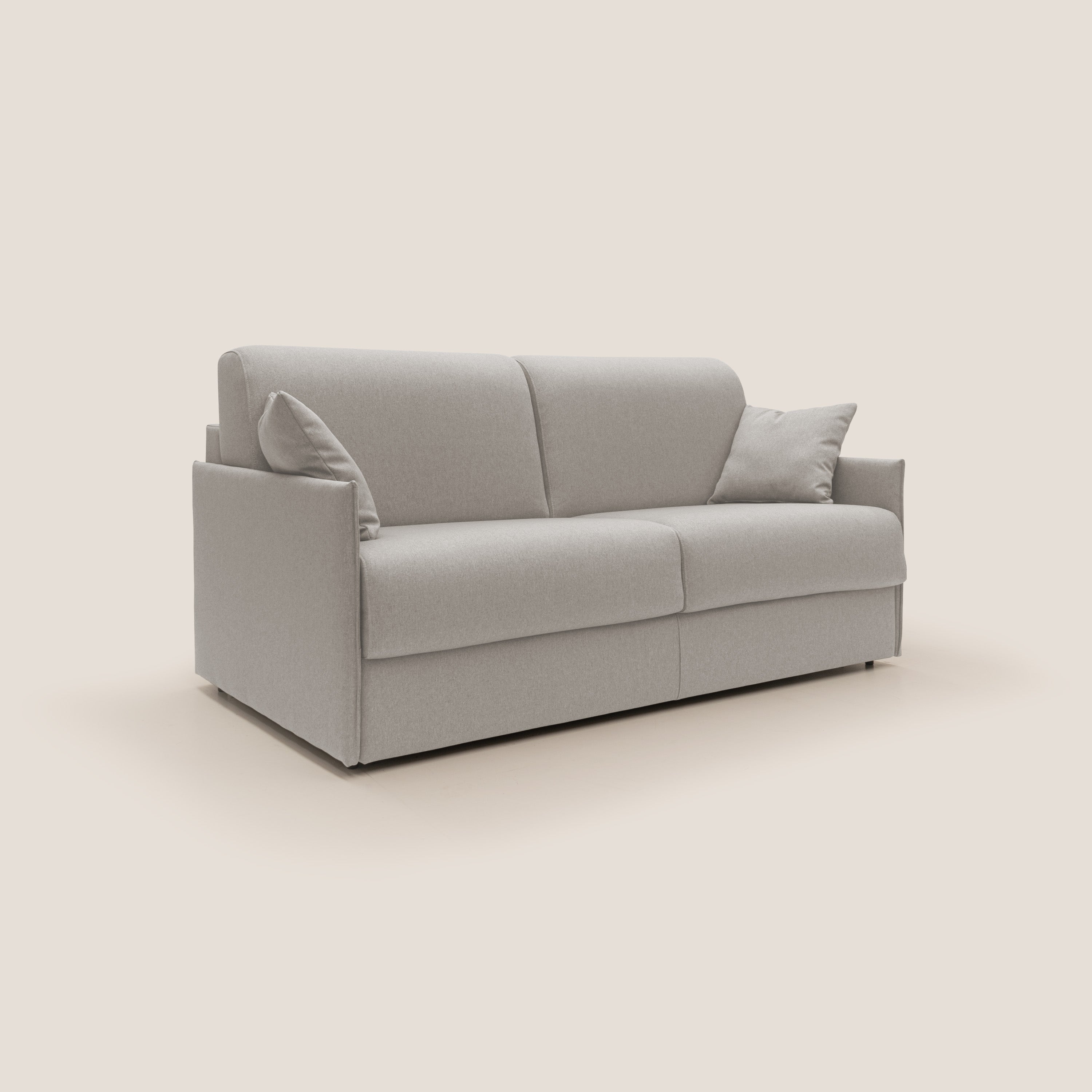 Evans Divano letto matrimoniale in tessuto impermeabile T13 panna - divani.store