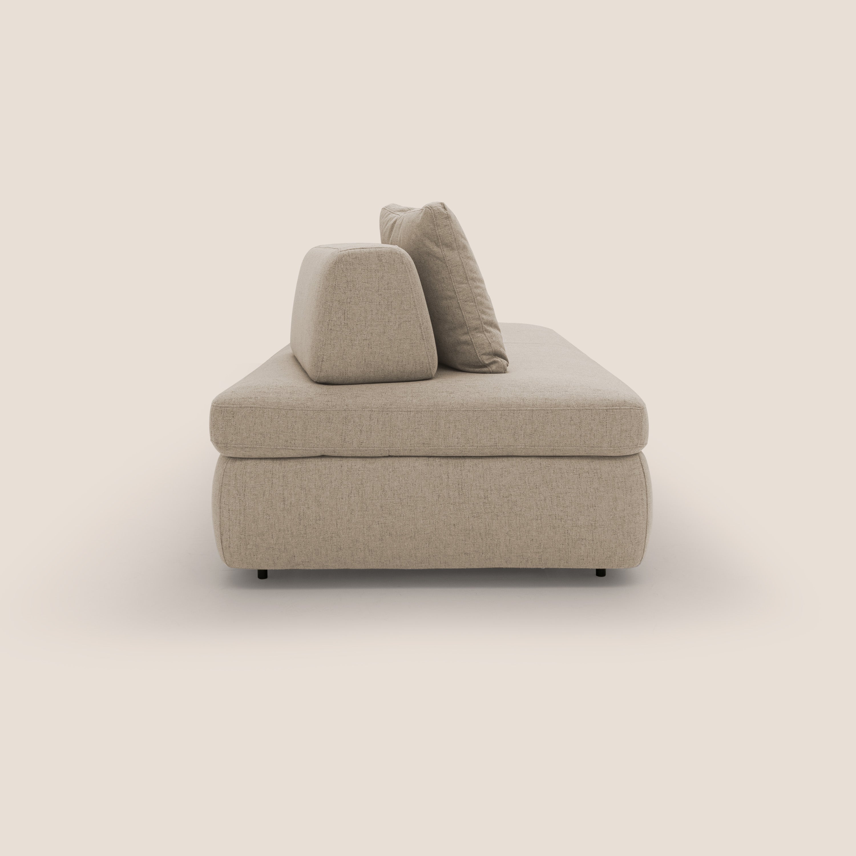 Gransasso Divano letto matrimoniale dal DESIGN innovativo in tessuto impermeabile T03 beige - divani.store