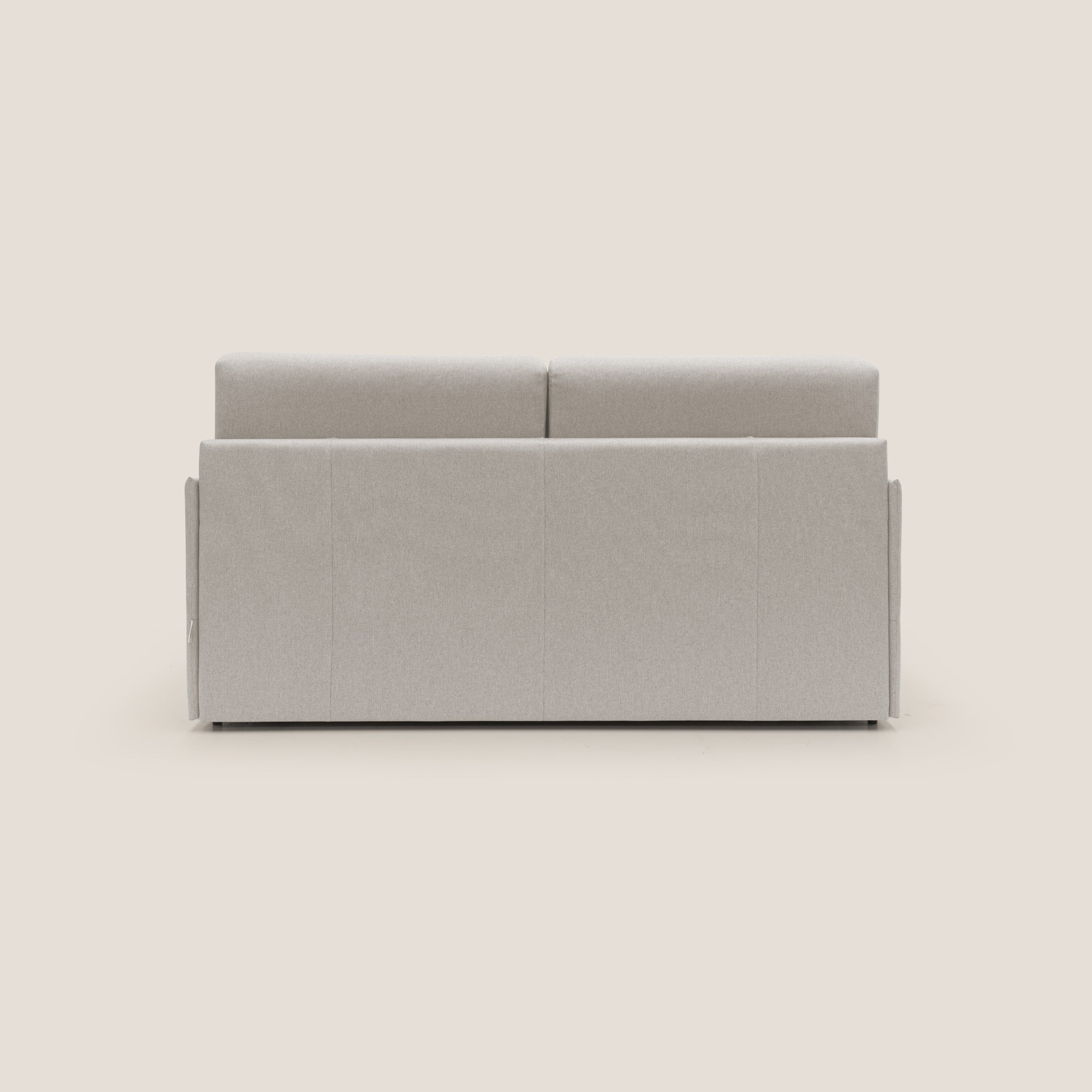 Evans Divano letto matrimoniale in tessuto impermeabile T13 panna - divani.store