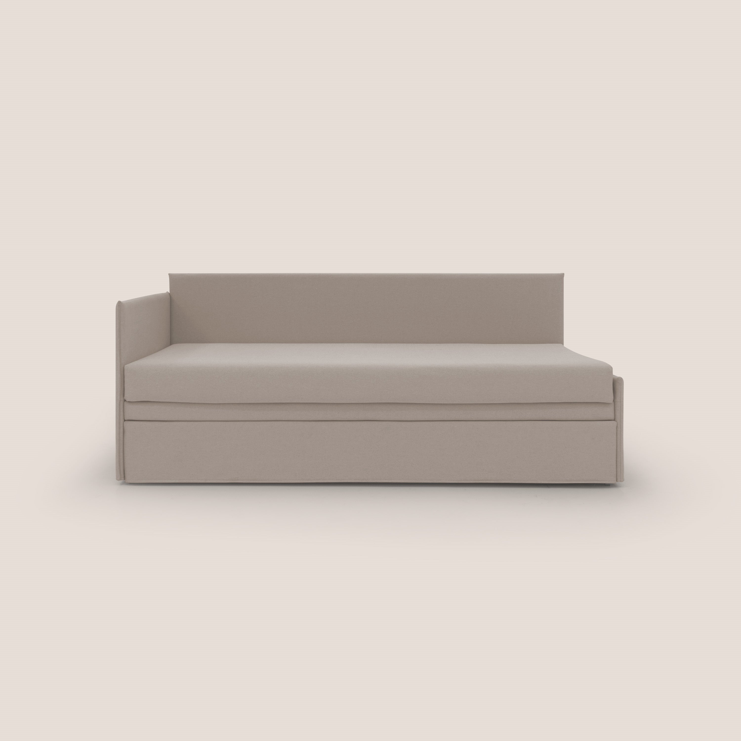 Durini Divano duplex con doppio letto in tessuto simil cotone impermeabile T13 panna - divani.store