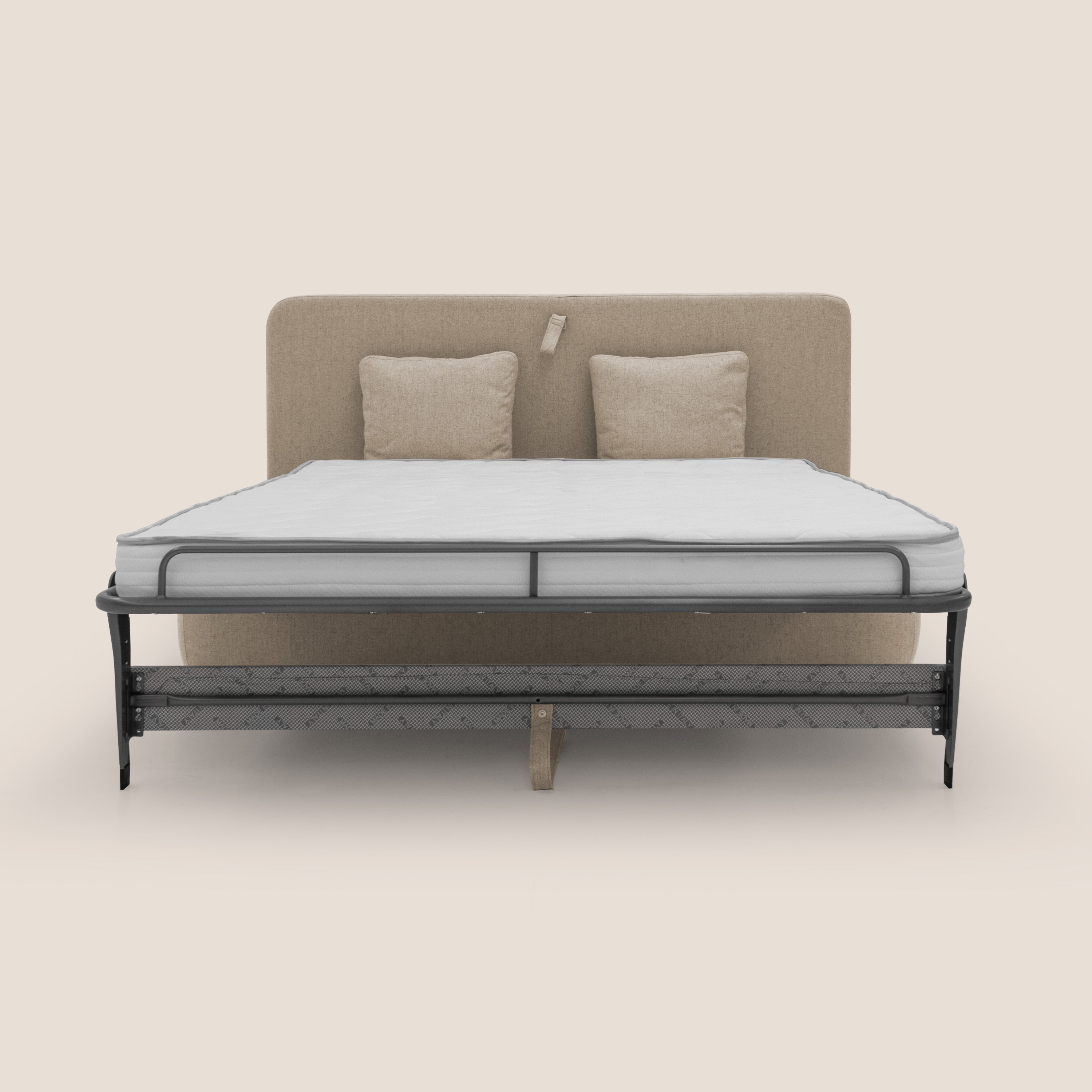 Gransasso Divano letto matrimoniale dal DESIGN innovativo in tessuto impermeabile T03 beige - divani.store