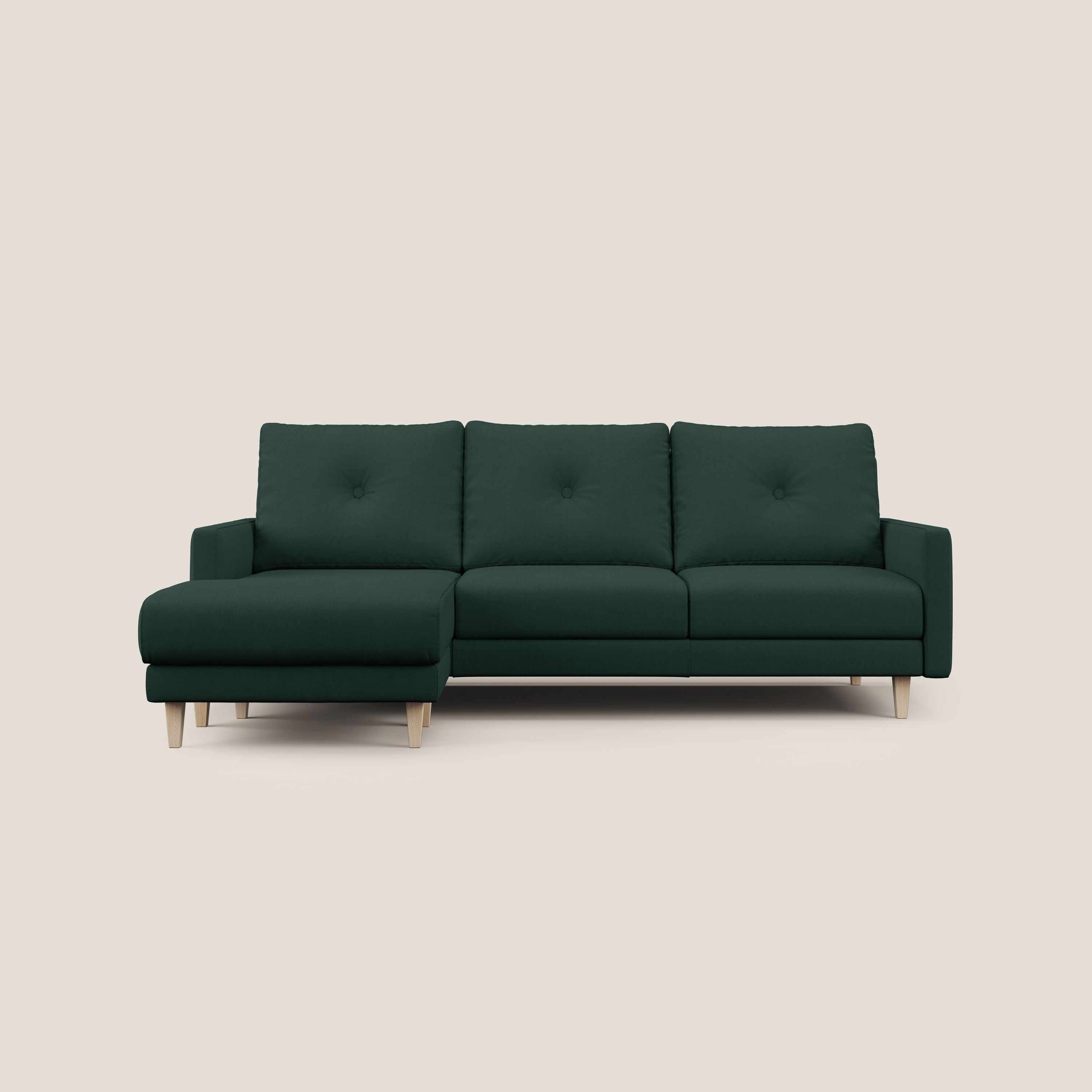 Matisse Divano angolare con sedute scorrevoli in tessuto morbido smacchiabile T17 - divani.store