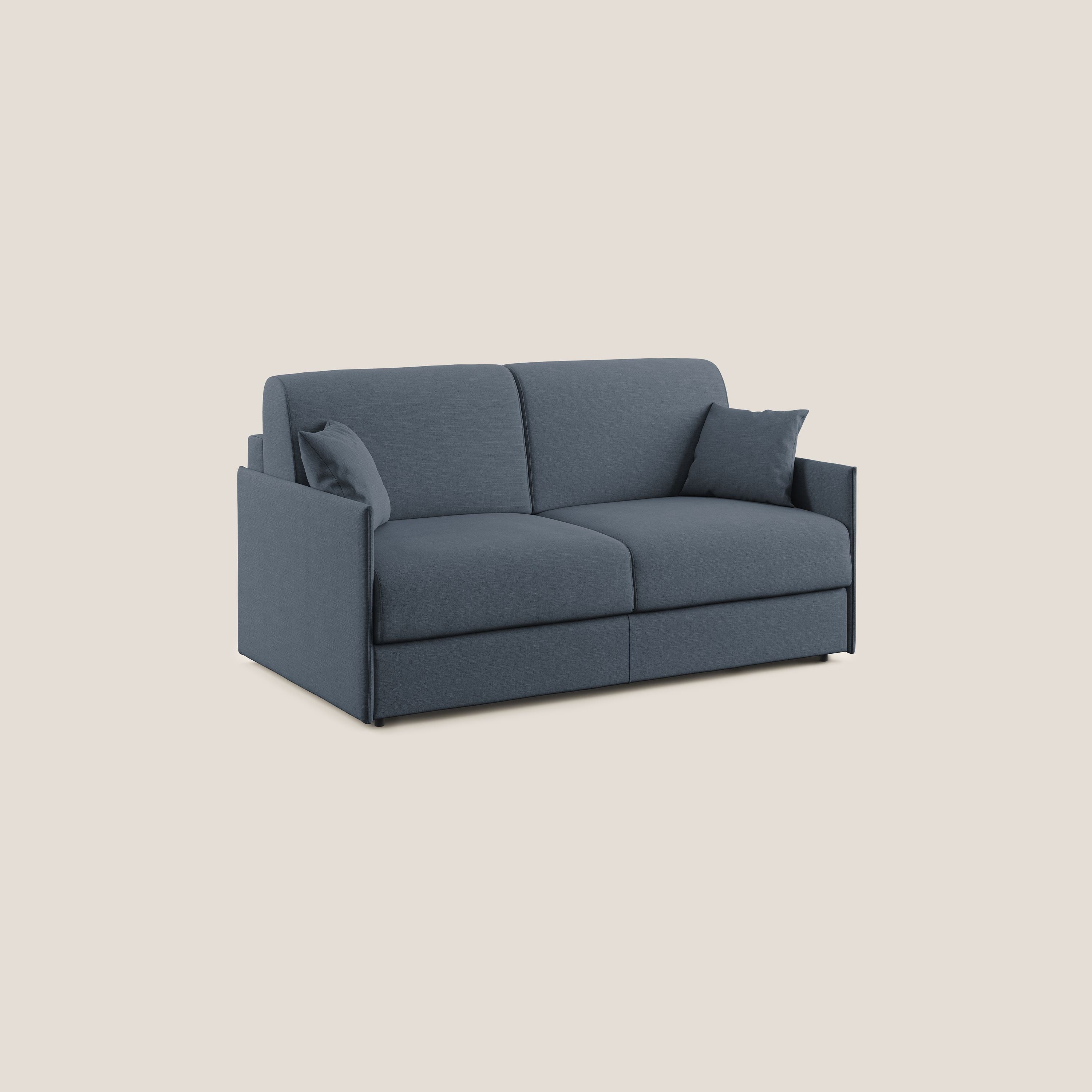 Evans Divano letto in tessuto Ecosostenibile blu - divani.store