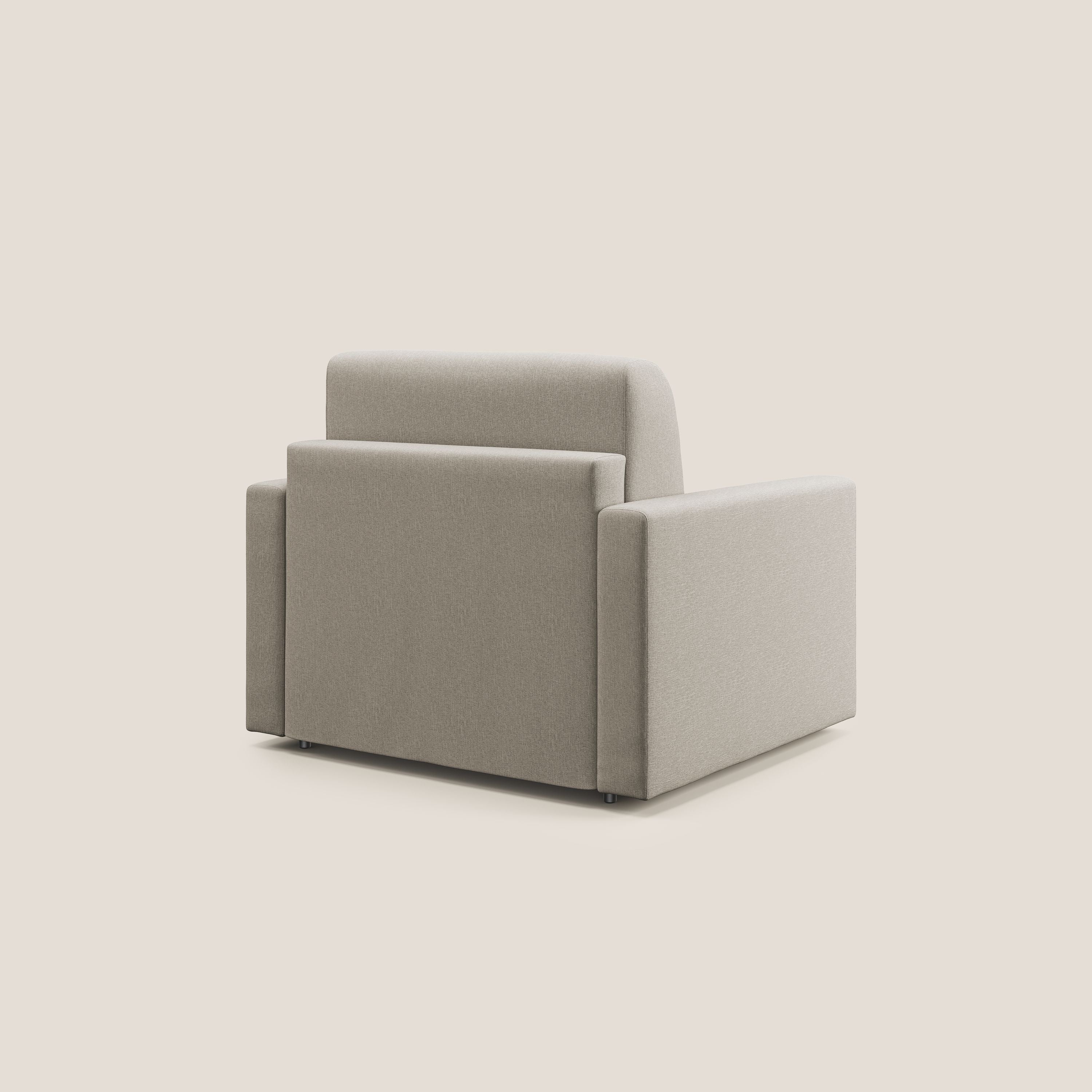 Chris poltrona letto in tessuto impermeabile T13 panna - divani.store