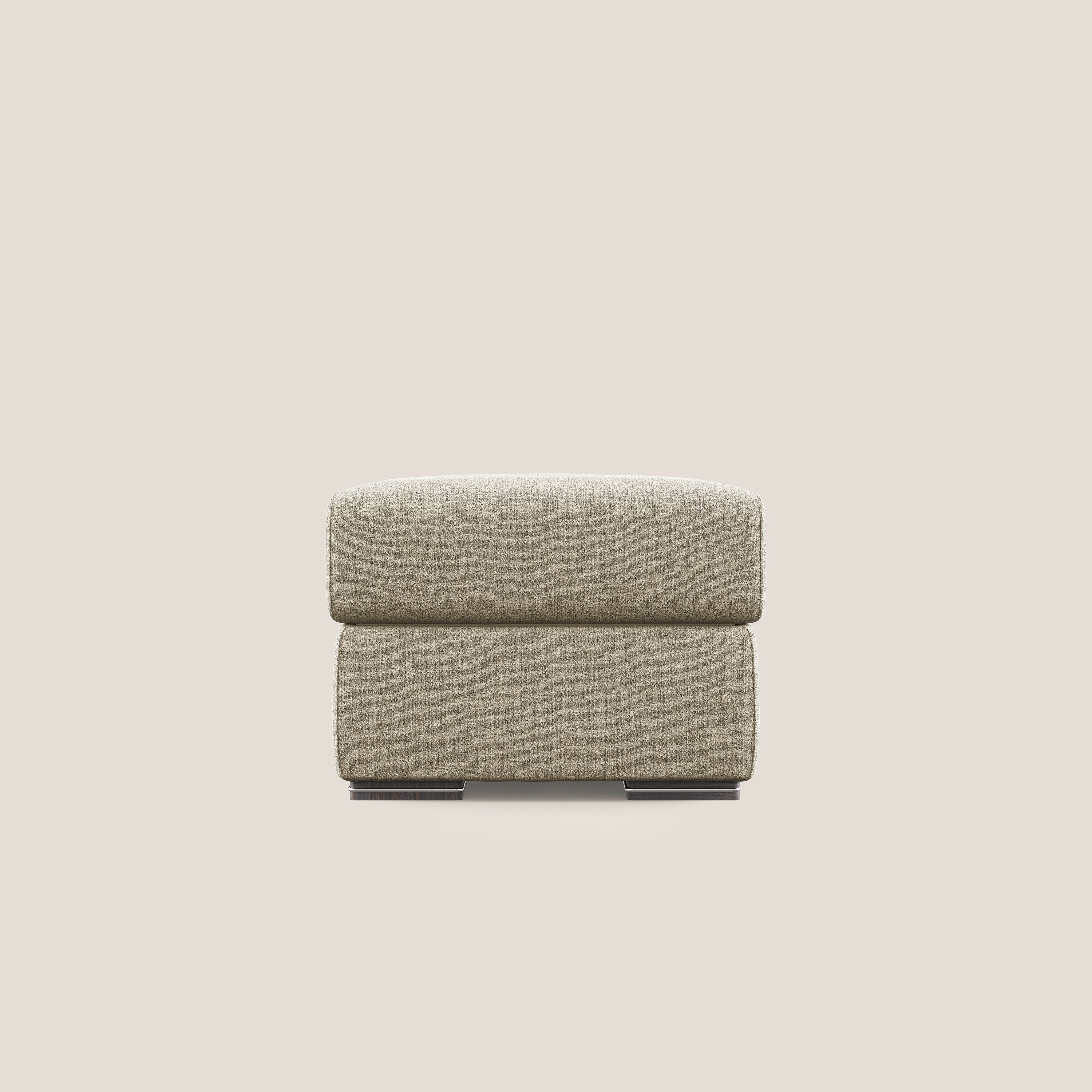 Sun pouf apribile contenitore in tessuto impermeabile fiammato T03 beige - divani.store