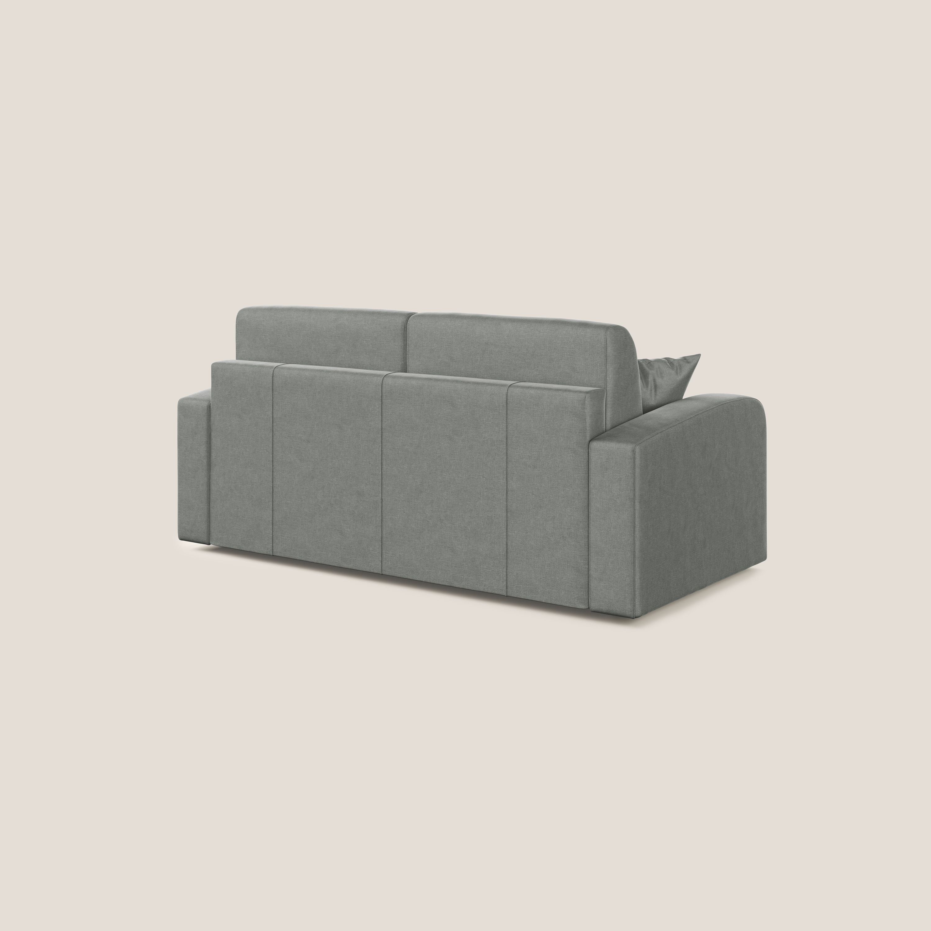 Lebron Divano letto matrimoniale in velluto morbido T01 grigio chiaro - divani.store