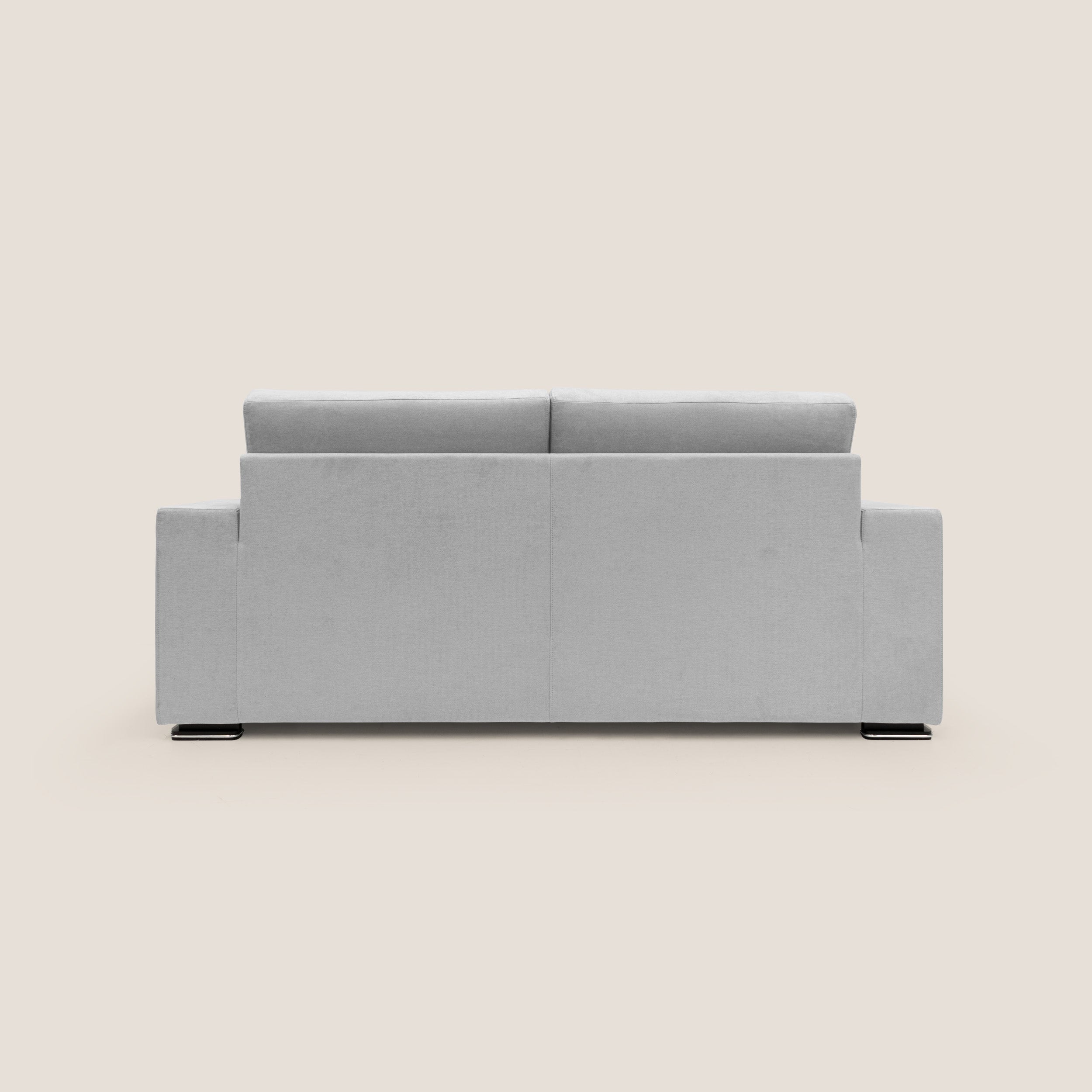 Giove divano in morbido tessuto impermeabile T02 grigio chiaro - divani.store