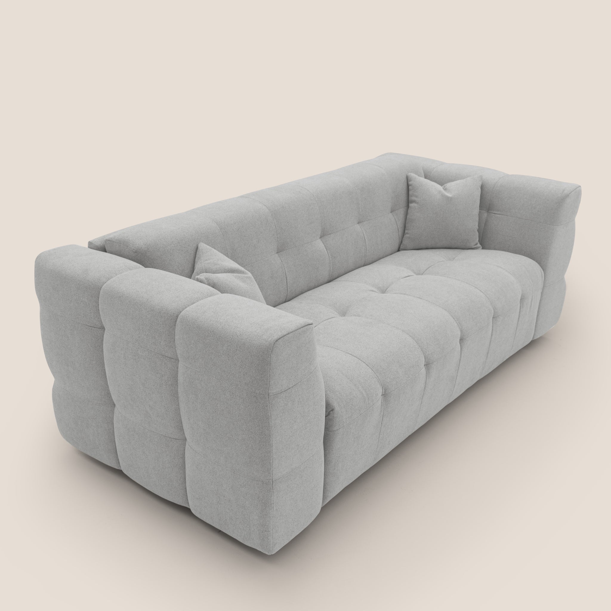 Tender Divano letto matrimoniale dal design innovativo in tessuto bouclet impermeabile T07