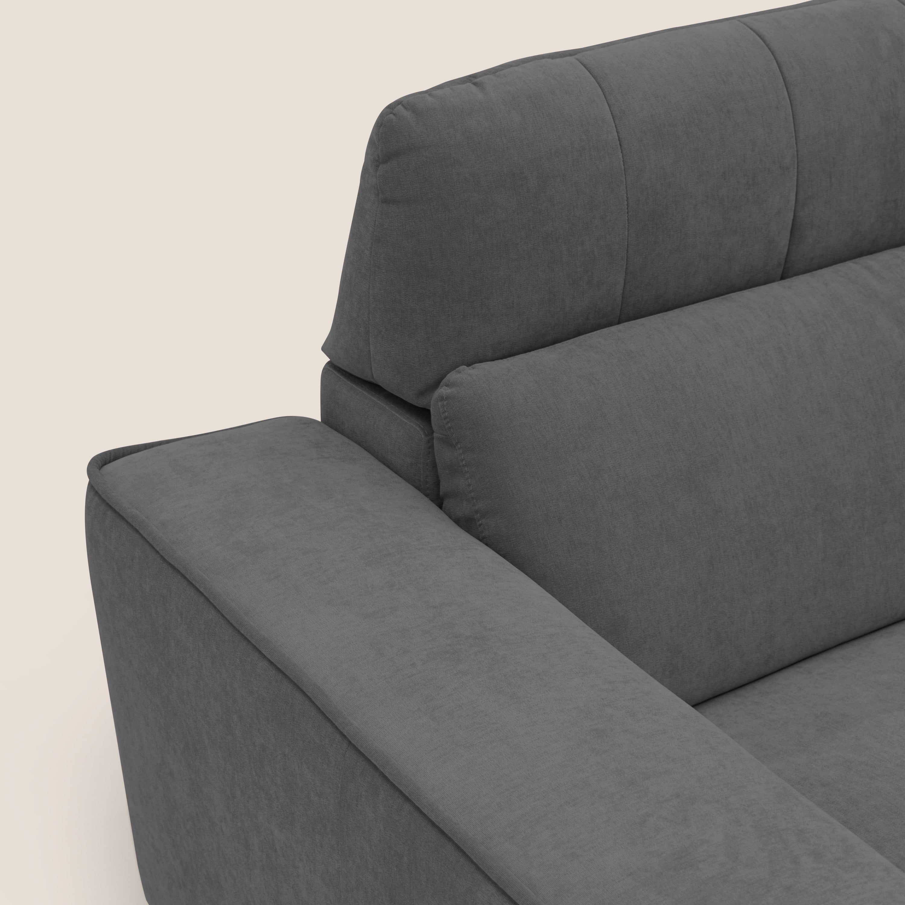 Clark Divano modulare con opzione relax elettrico in tessuto smacchiabile impermeabile T17 antracite - divani.store
