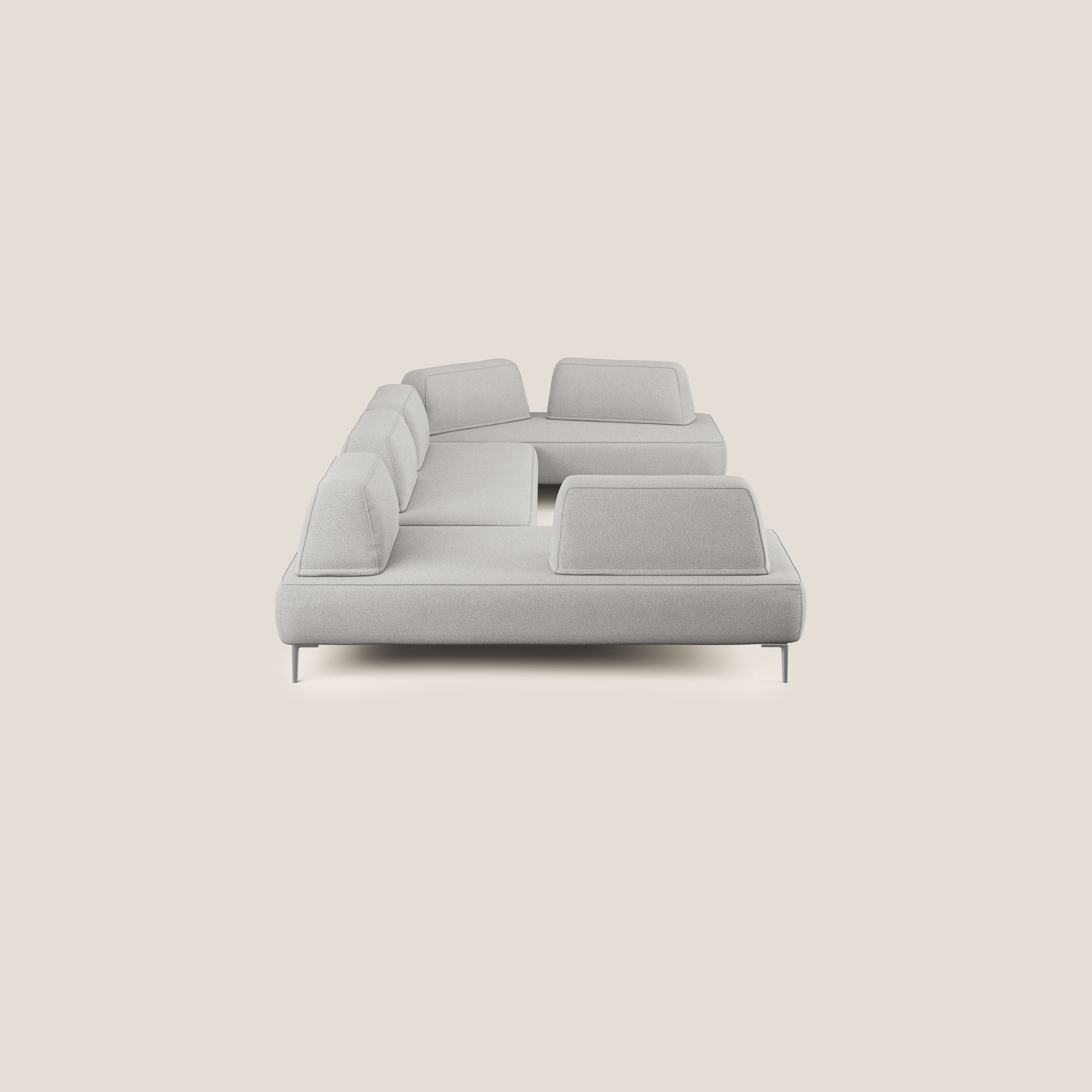 Newton divano panoramico modulare con schienali movibili T07 grigio - divani.store