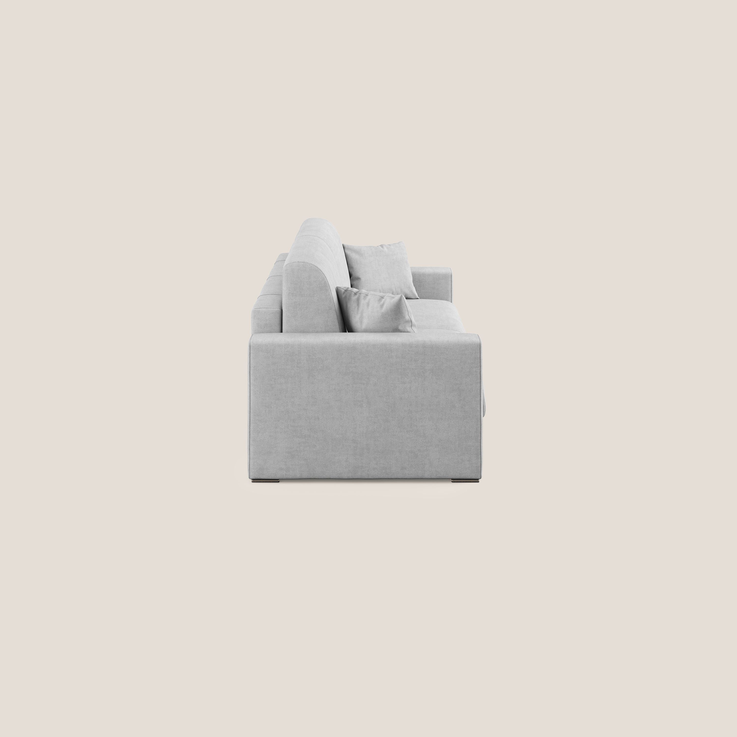 Best Divano letto matrimoniale in tessuto impermeabile T02 grigio chiaro - divani.store