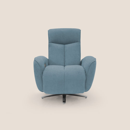 EVA Poltroncina RELAX in morbido tessuto impermeabile T02 carta da zucchero - divani.store