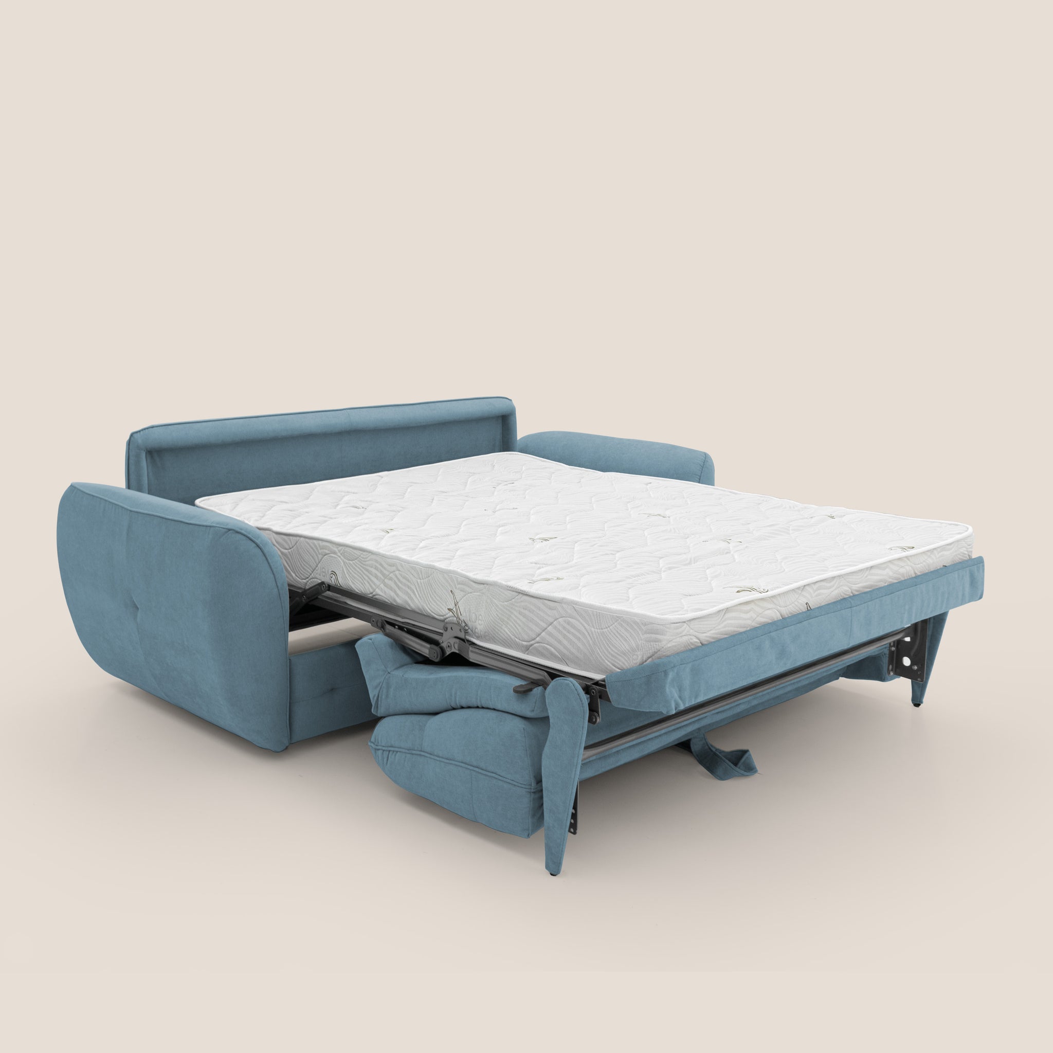 Zeus Divano letto scandinavo con schienale alto in tessuto impermeabile T02