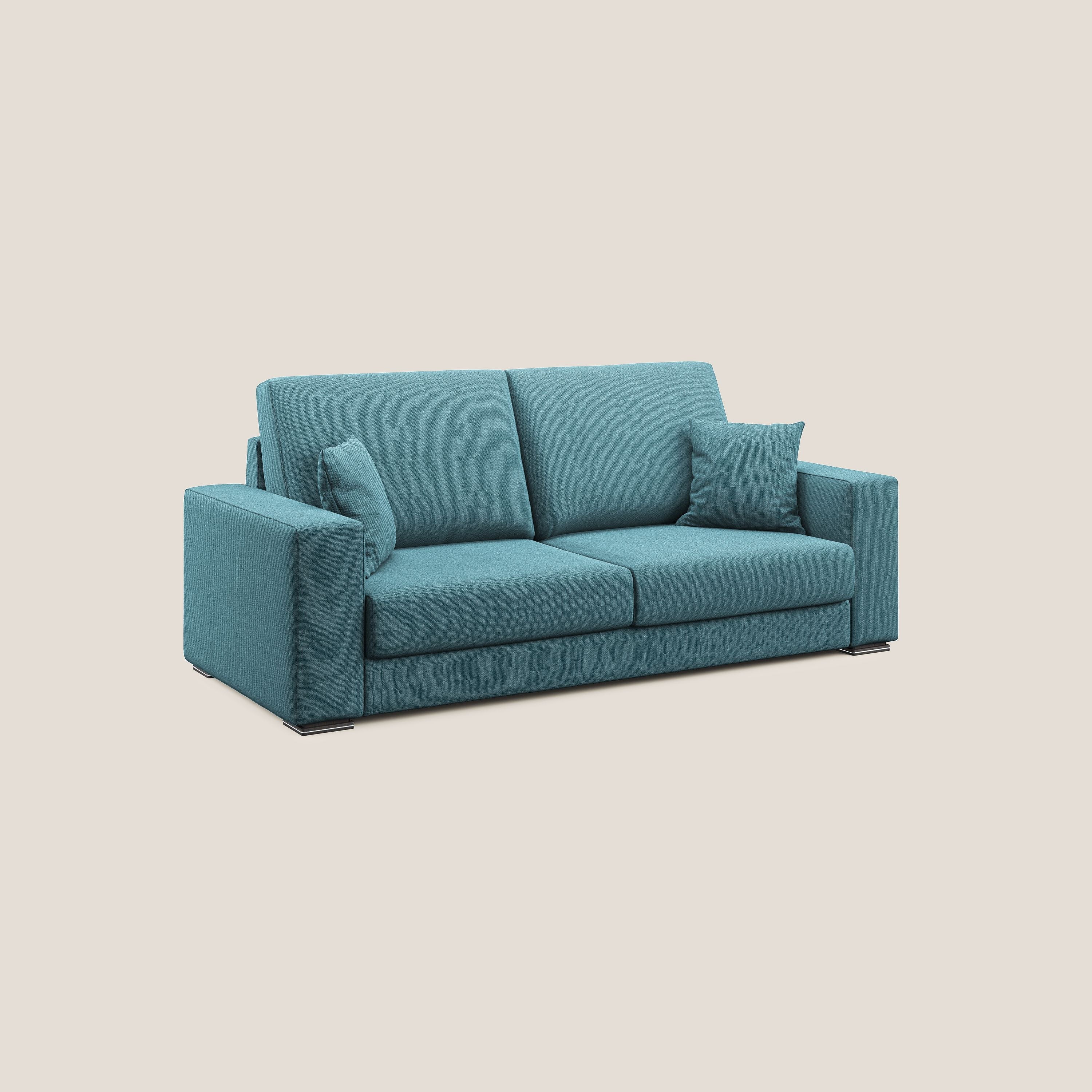 Marte divano in tessuto smacchiabile impermeabile T08 azzurro - divani.store