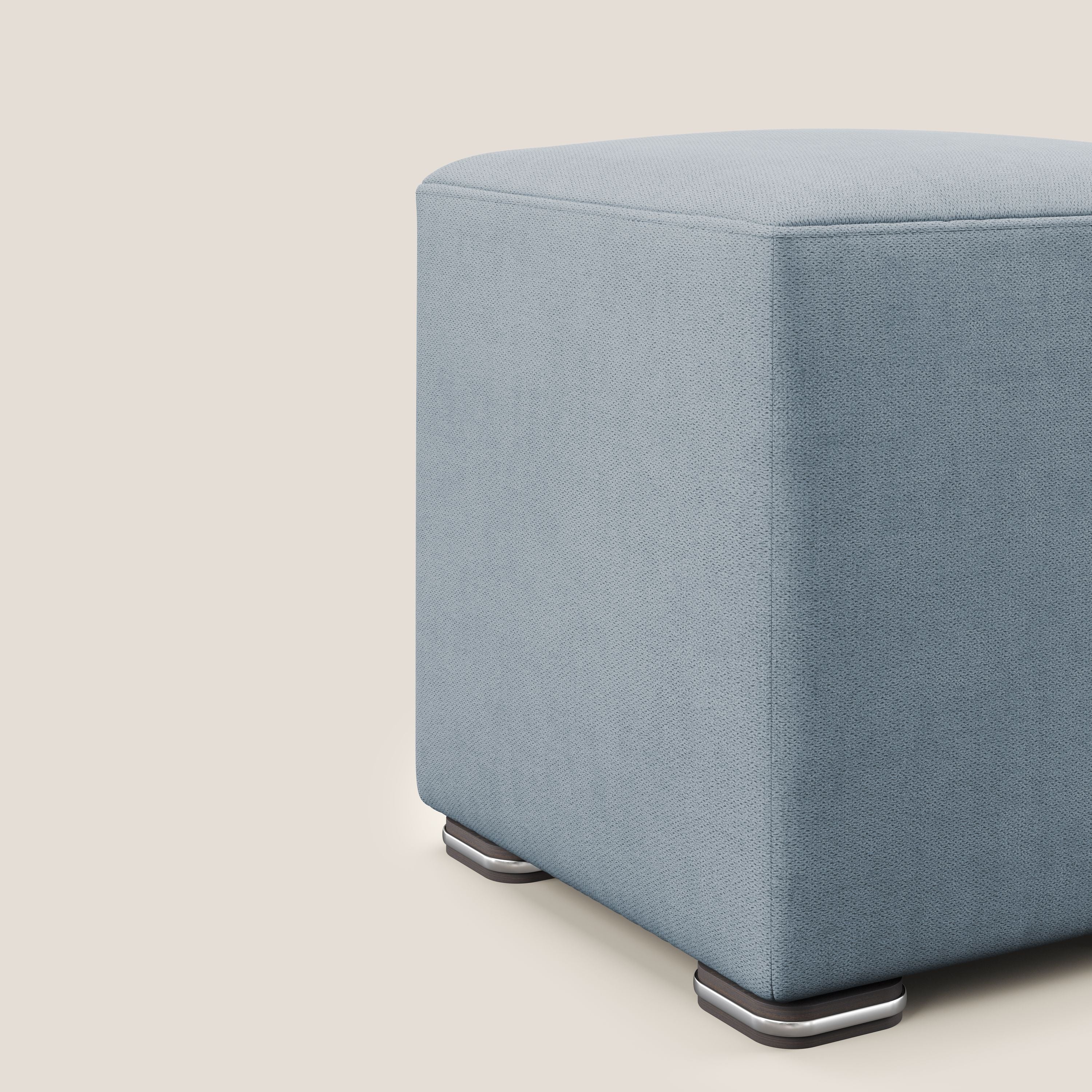Cube pouf in tessuto morbido impermeabile T02 carta da zucchero - divani.store