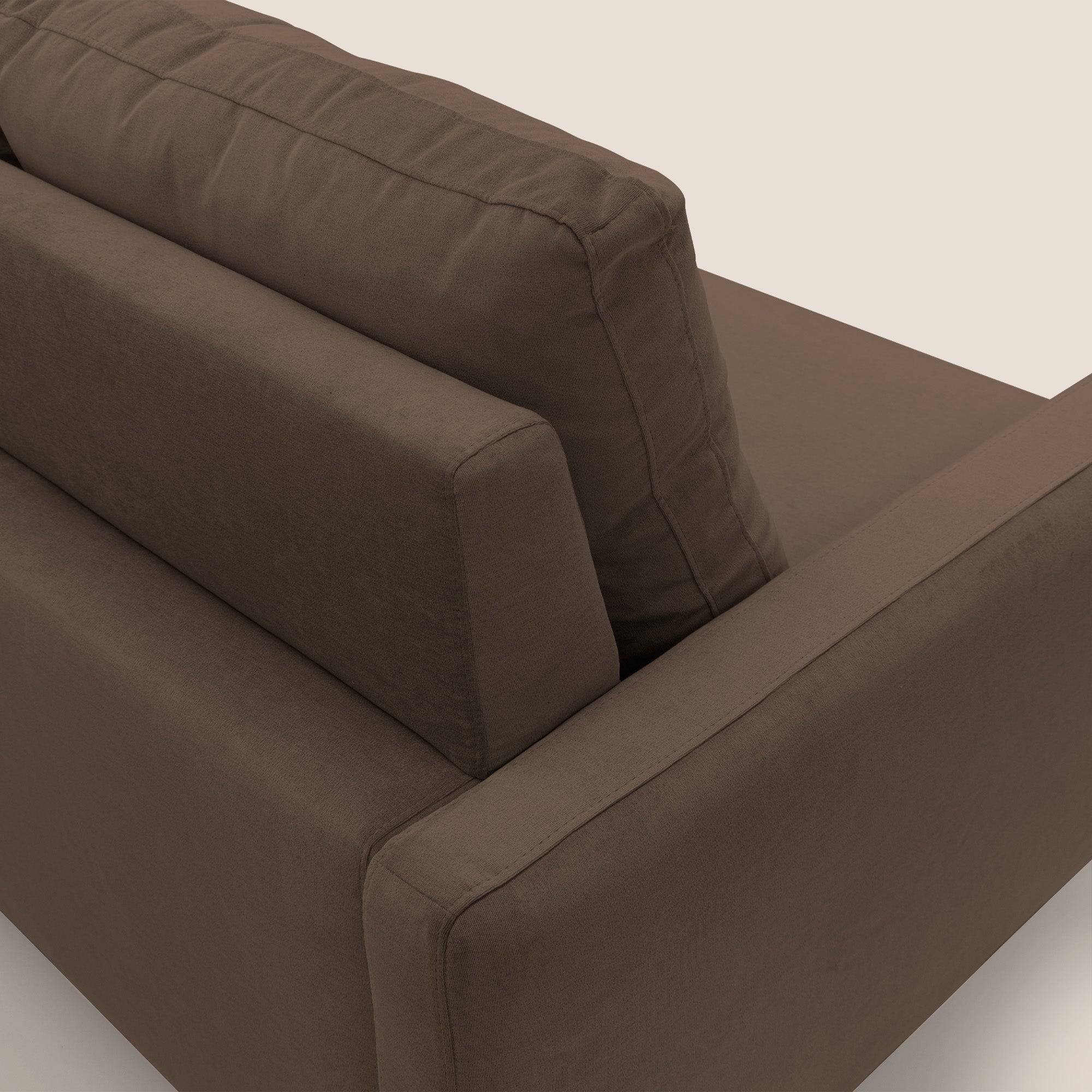 Matisse Divano angolare con sedute scorrevoli in tessuto morbido smacchiabile T17 - divani.store