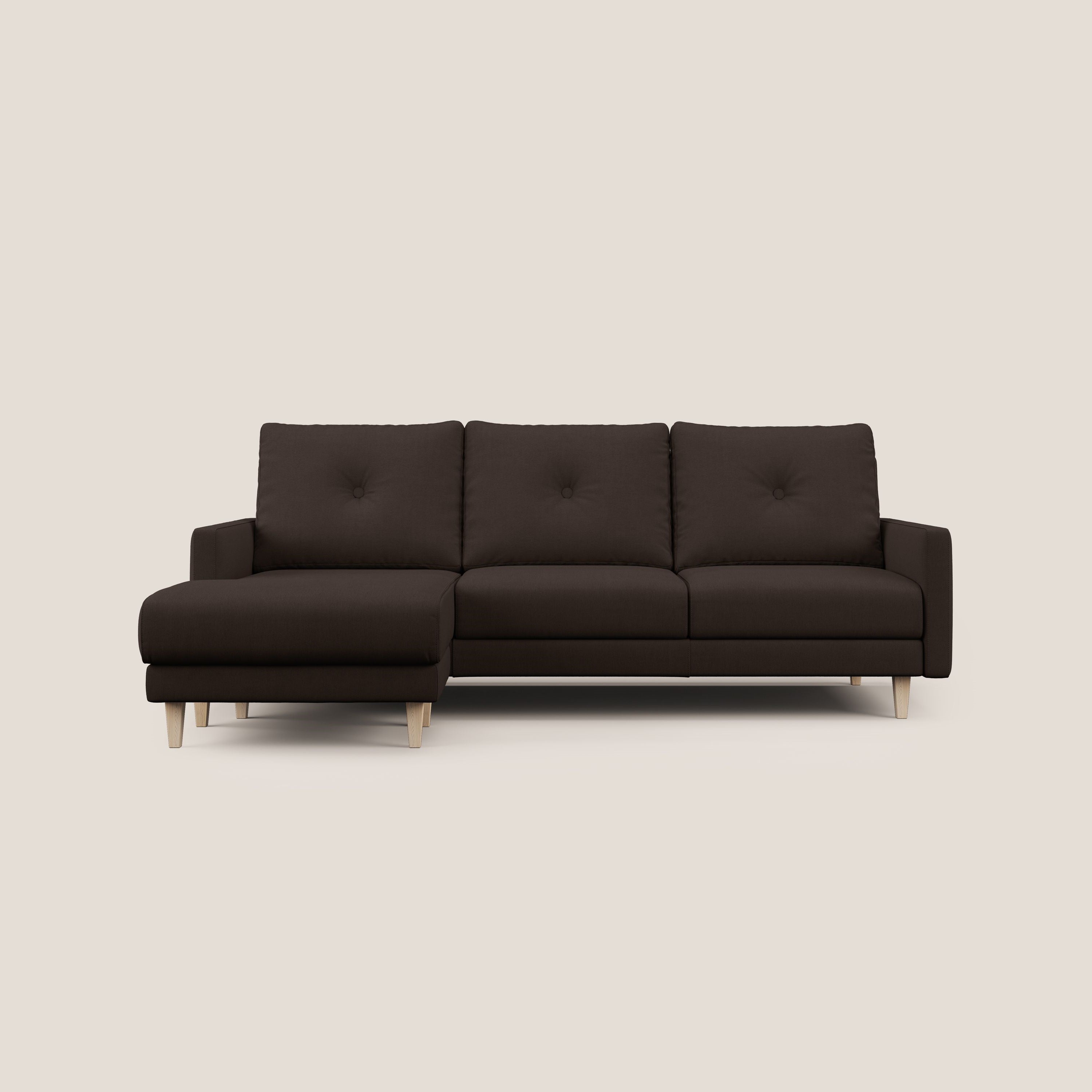 Matisse Divano angolare con sedute scorrevoli in tessuto morbido smacchiabile T17 - divani.store