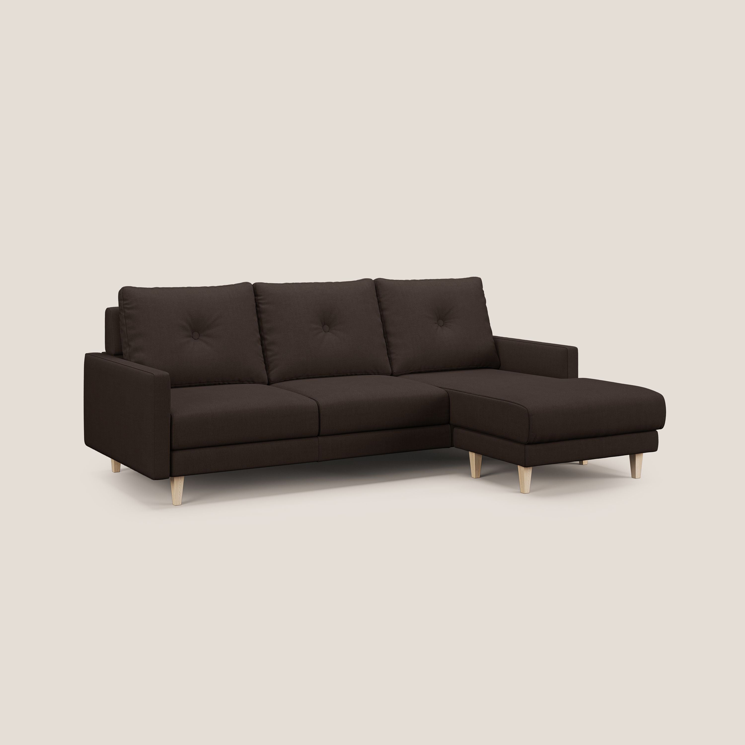 Matisse Divano angolare con sedute scorrevoli in tessuto morbido smacchiabile T17 - divani.store