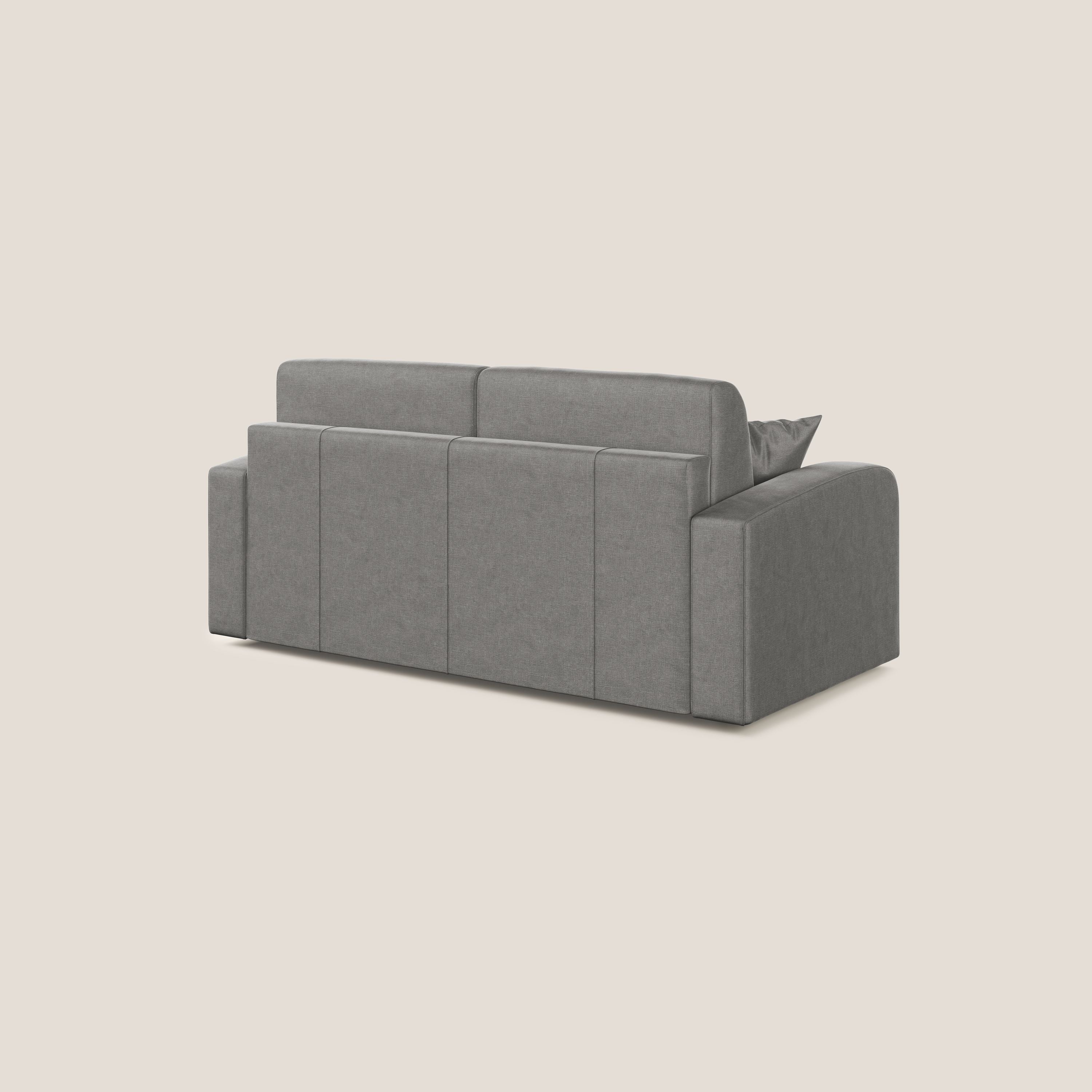 Lebron Divano letto matrimoniale in velluto morbido T01 grigio - divani.store